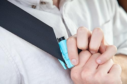 Miniatura 10 de resqme Paquete de 2 herramientas originales de emergencia para escape de automóvil, cortador de cinturón de seguridad 2 en 1 y rompeventanas,