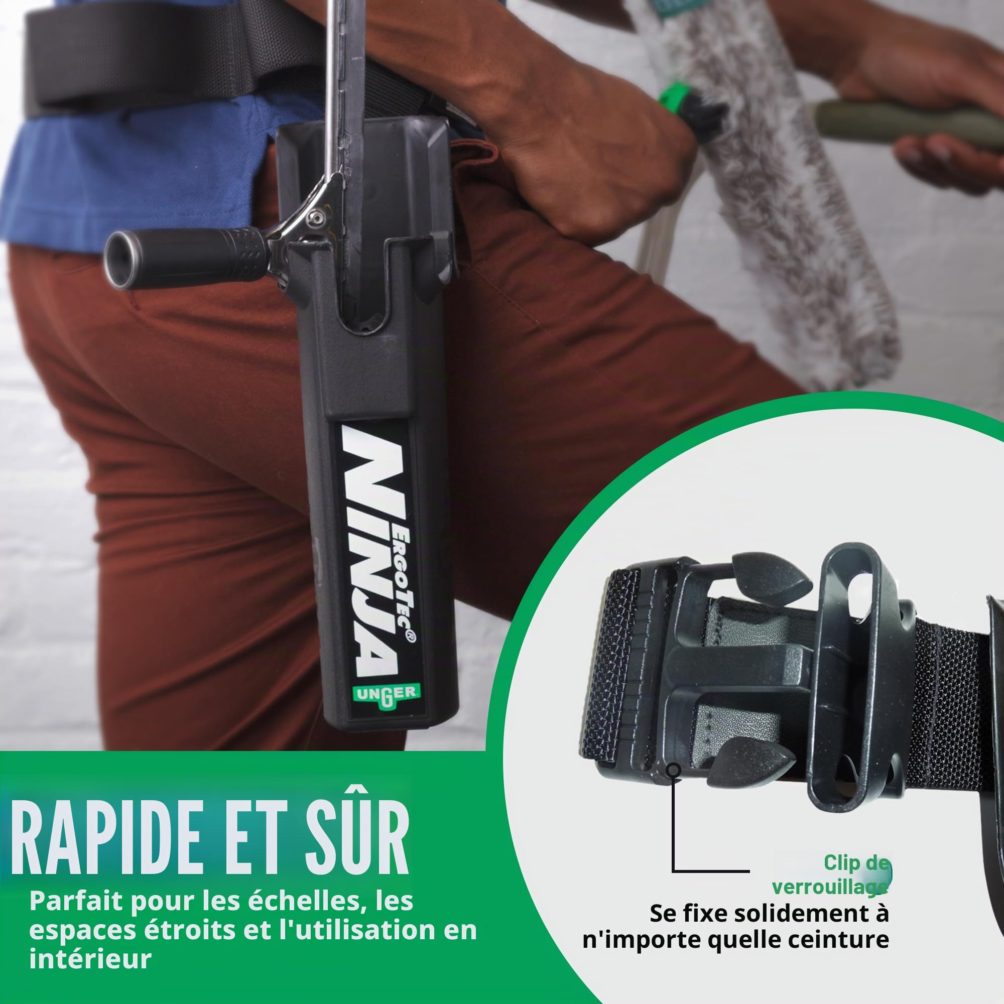 Unger ErgoTec - Seau à ceinture - Motif Ninja