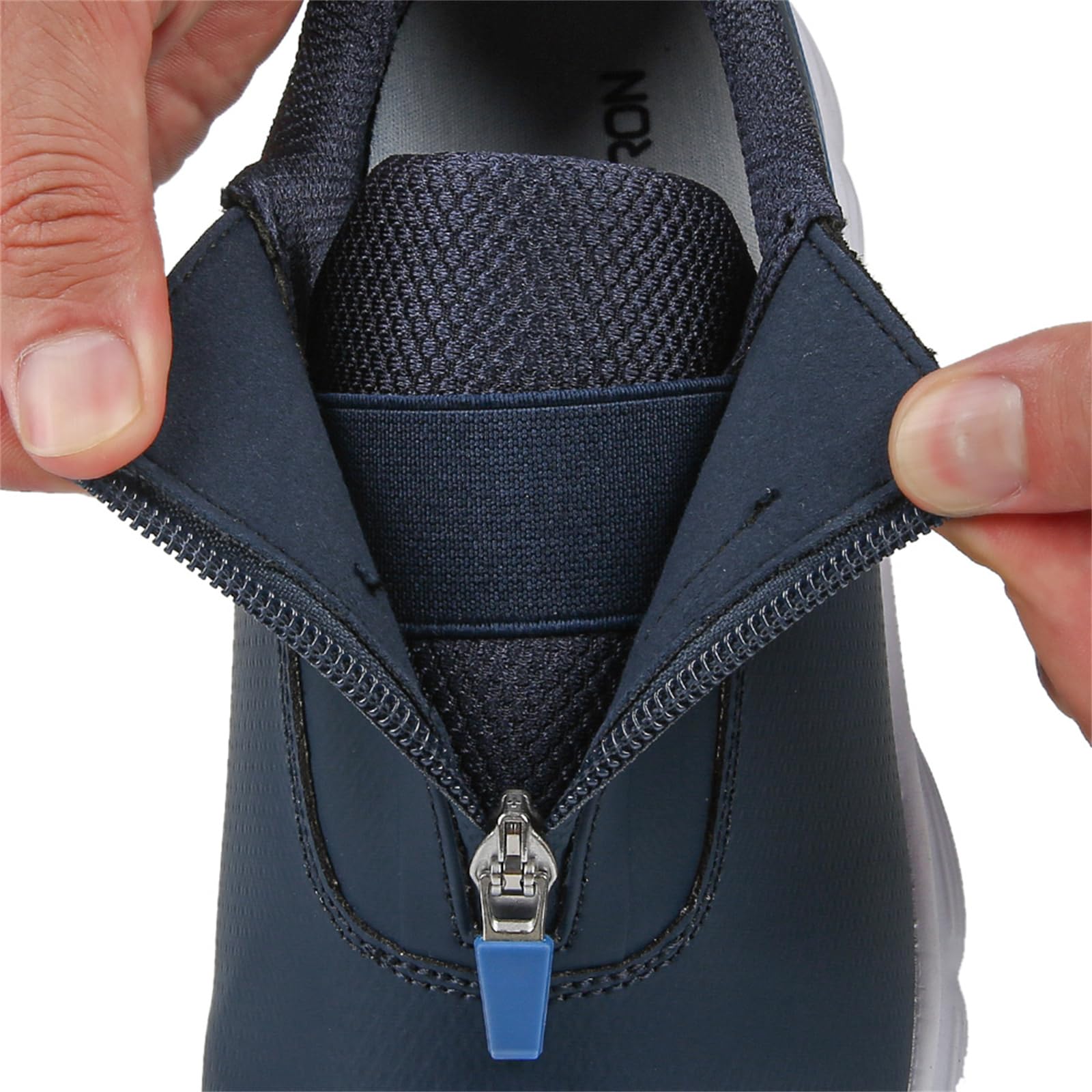 Zapatos De Golf Impermeables Hombre Zapatillas De Entrenamiento De Golf Profesionales Sin Clavos Zapatillas para Caminar con Cremallera Zapatillas Ligeras Antideslizantes