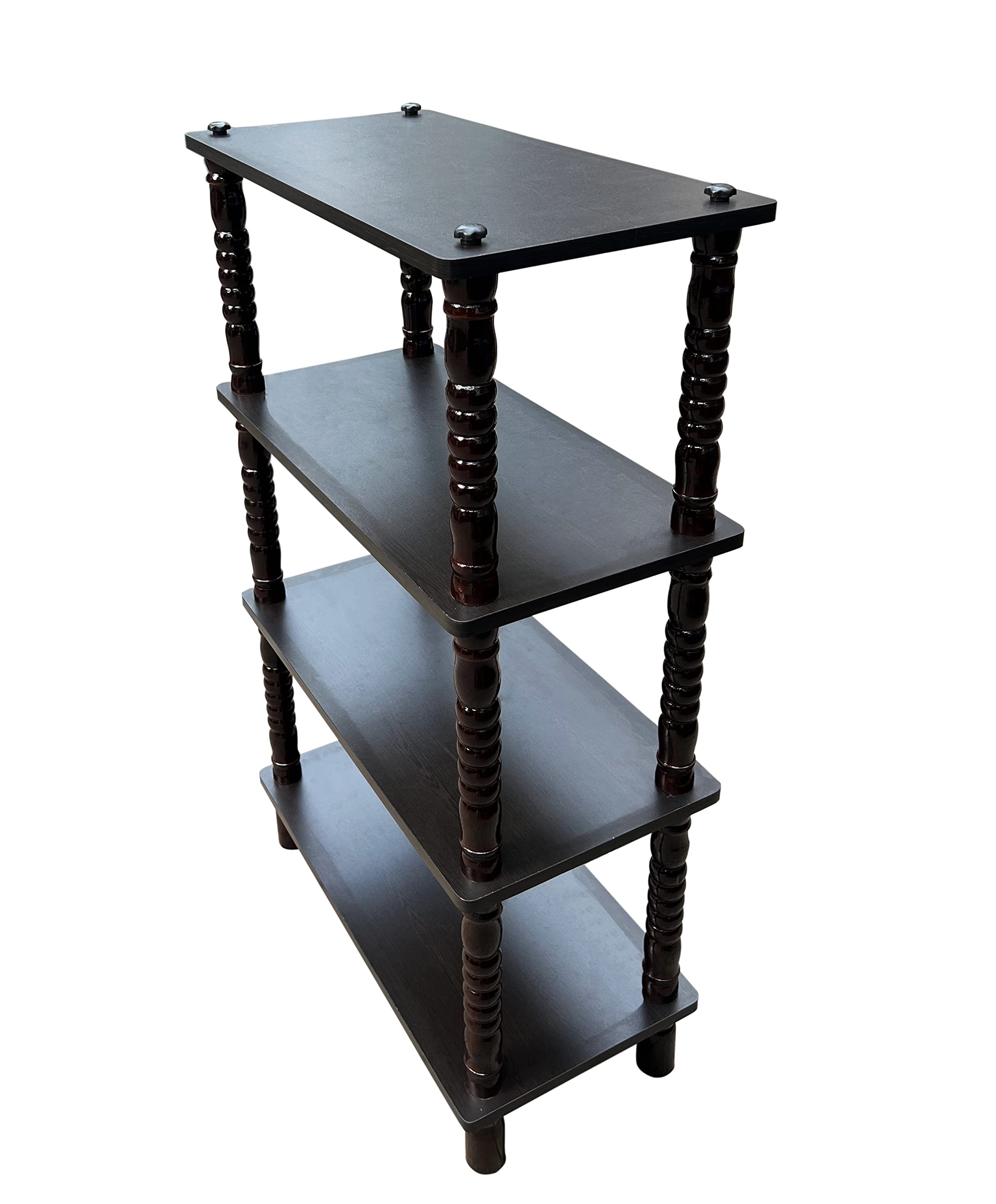 PEDPIX Wooden Multipurpose Storage Shelf | Portable Storage Rack for Home & Office | Modern Bookshelf & Organizer | Home Decor Display Stand | Engineered Wood | Easy to Assemble