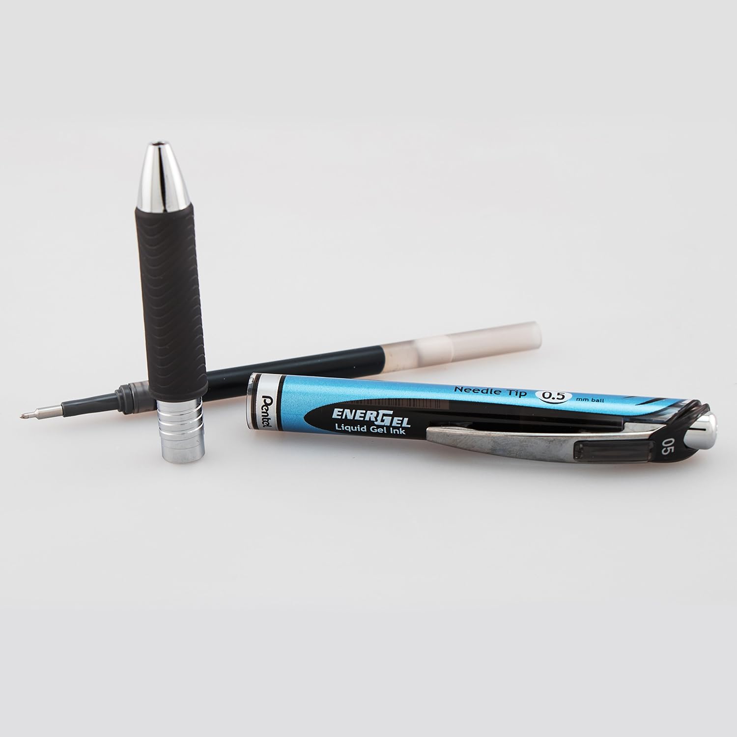 Enerl RTX Retractable Liquid l Pen,Fine Line, Needle Tip, Bla Ink