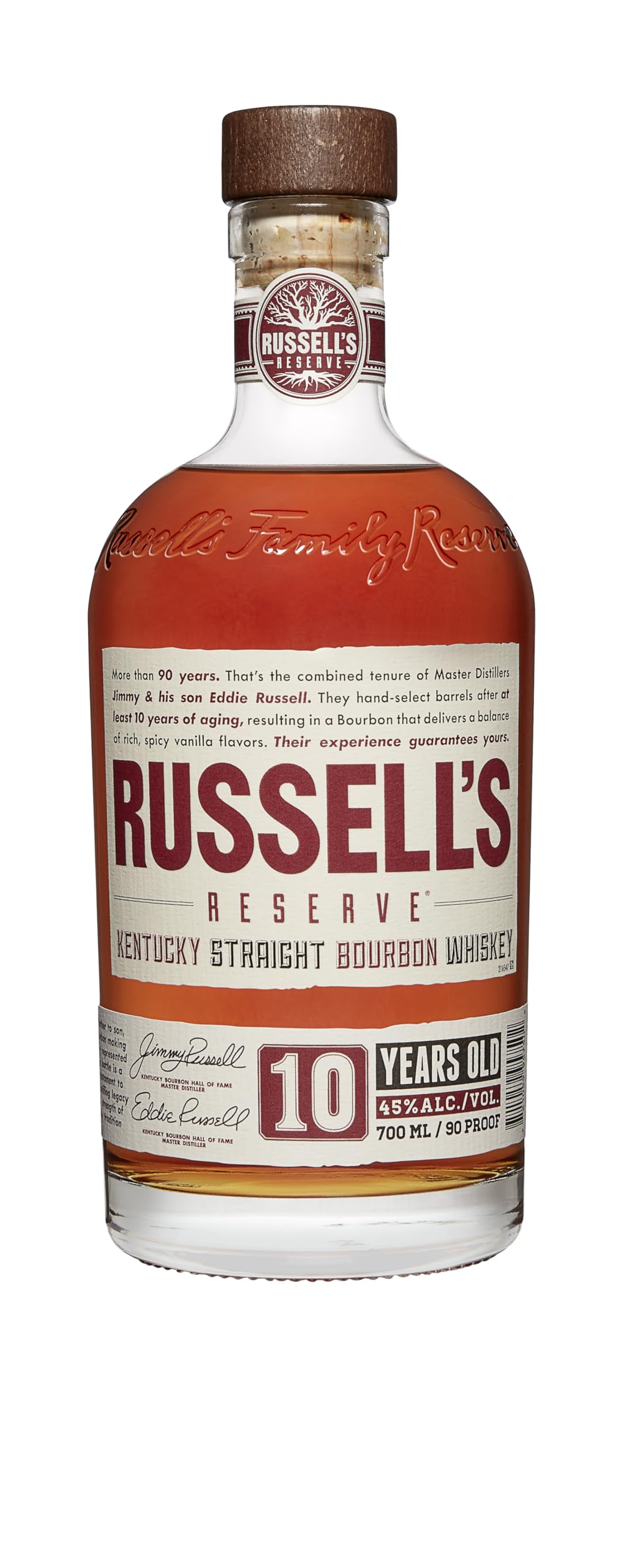 Wild Turkey - Russell's Reserve, Whiskey Invecchiato 10 Anni, Small Batch crafted Bourbon, 70cl, 45% Vol
