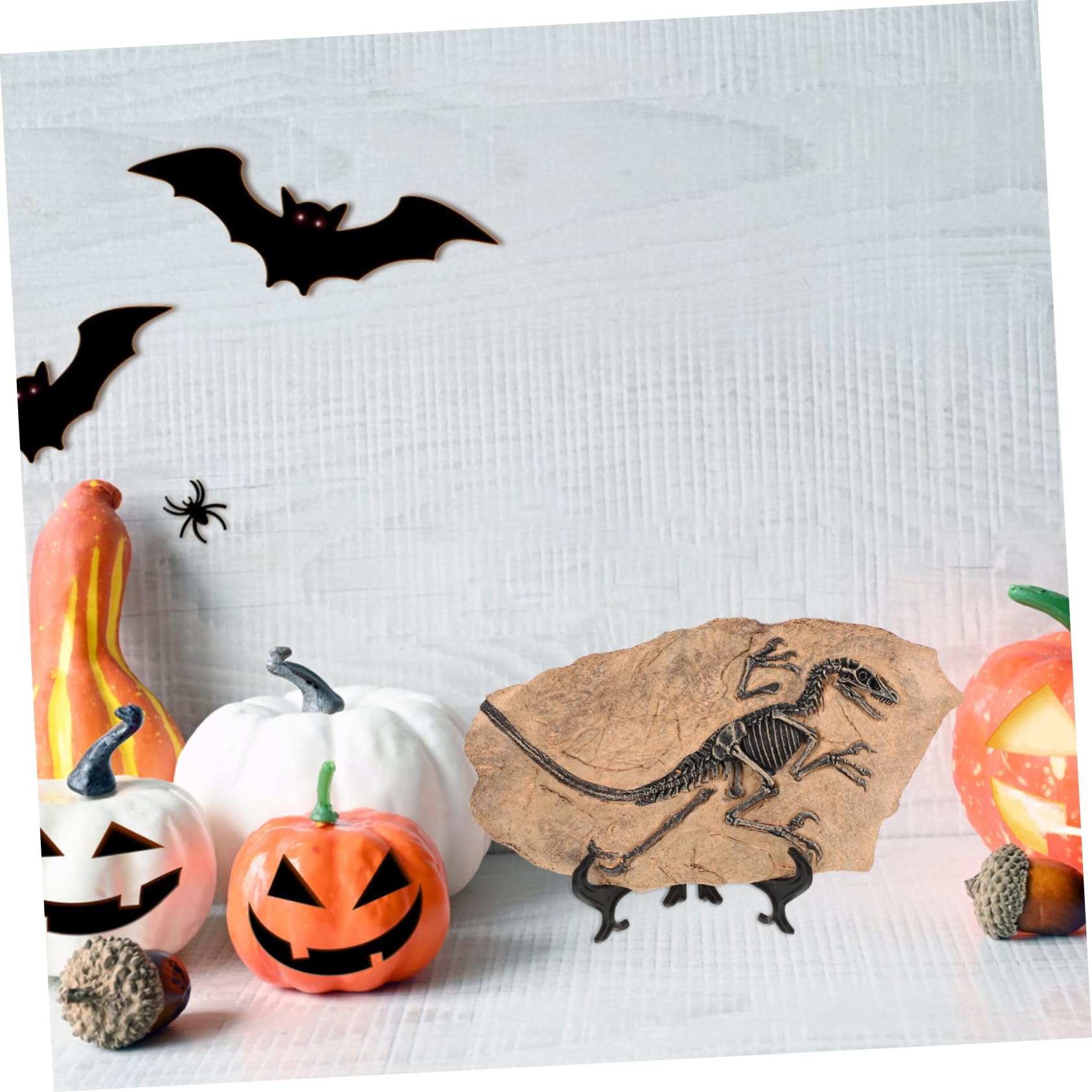 YARNOW Riproduzione di Fossile di Dinosauro da Scrivania in Resina, Decorazione Simulativa Educativa per Festa e Compleanno, Set Unico per Arricchire la Conoscenza dei Ragazzo Ragazza