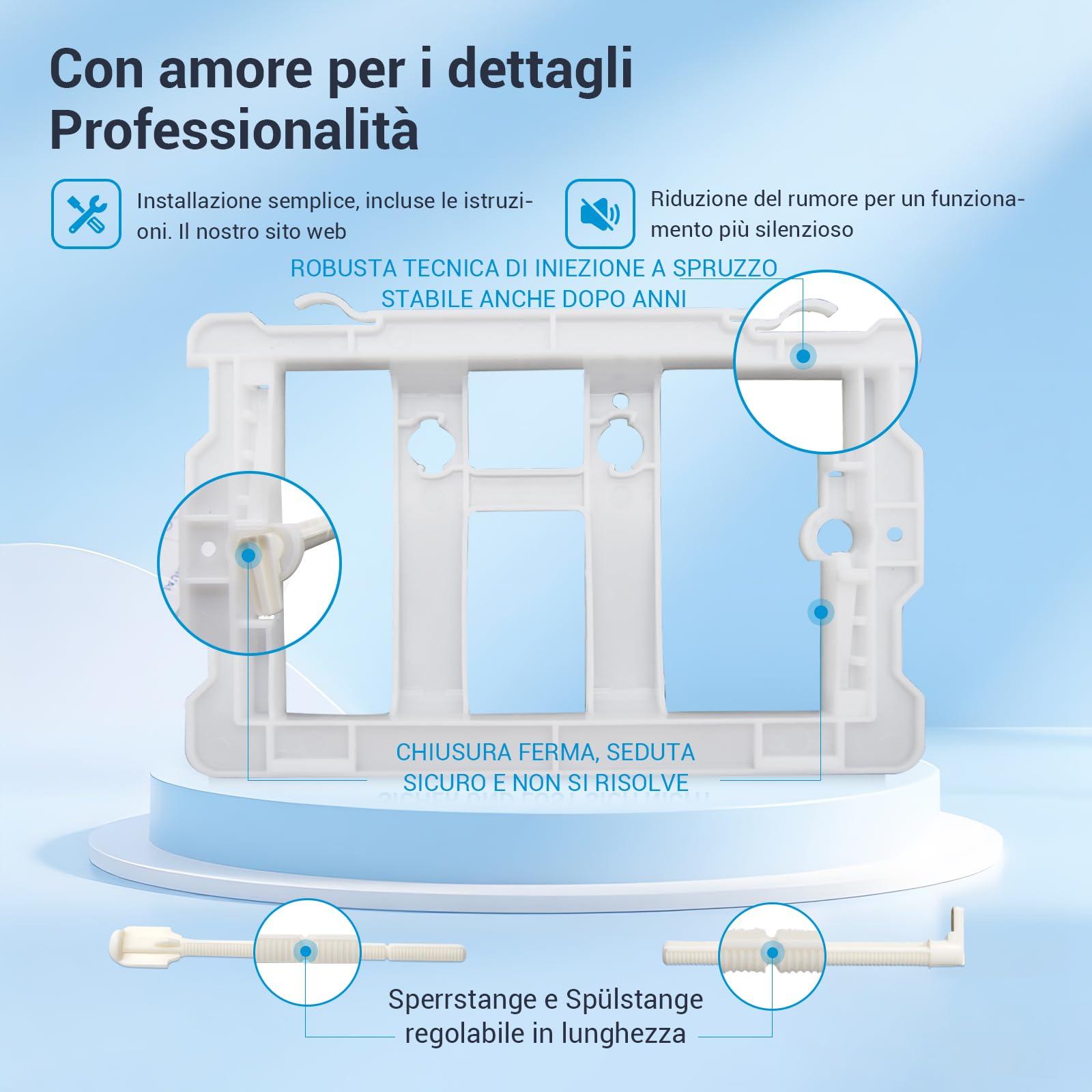 Placca di attivazione comando Pulsante di scarico Accessorio per cassetta WC Compatibile con Geberit Sigma01, UP300 e UP320, funzione a doppio scarico(Nero Opaco)