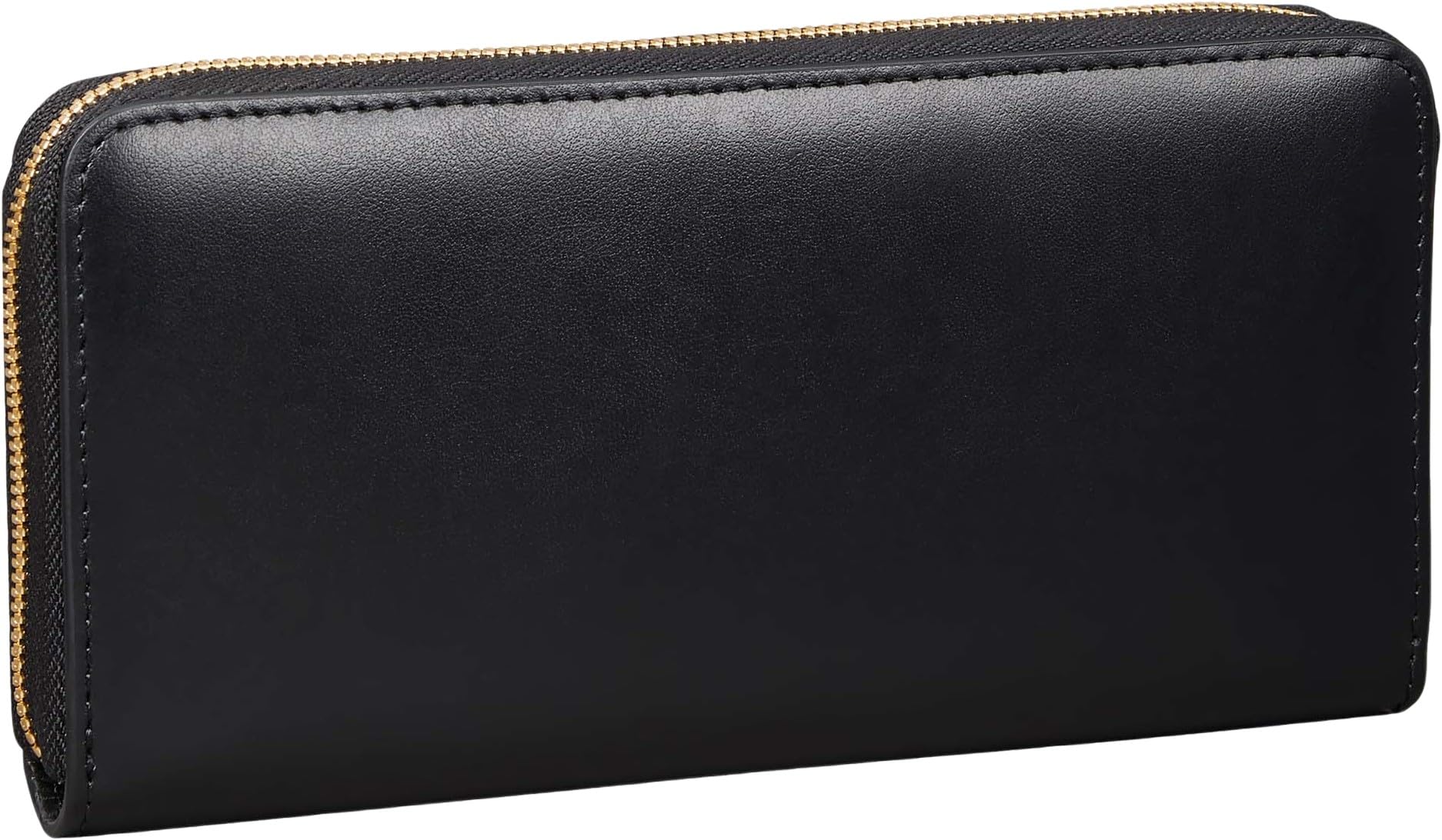 Calvin Klein Cartera Mujer Large Zip Around con logotipo, Negro (Black), Talla Única