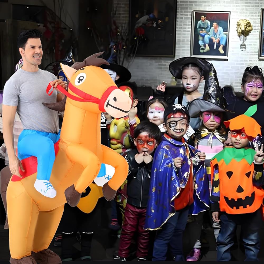 Cavallo Gonfiabile Costumi Halloween Per Cavalli Vestito Cowboy