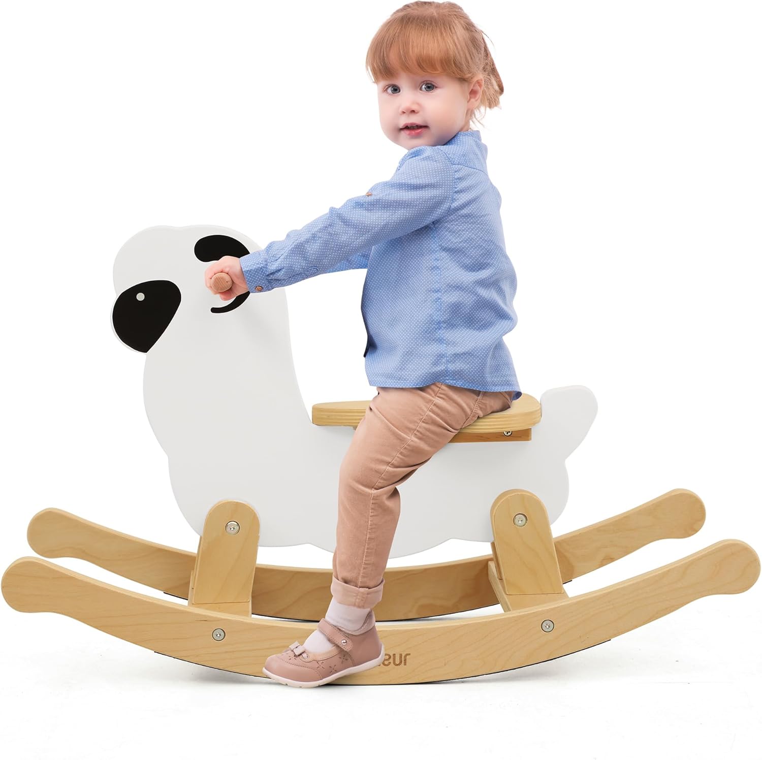 Rocking Horse for Kids 1-3 Years Old, Premium Wooden Rocking Toy for Toddlers for Indoor & Outdoor Activities, Baby Horse Riding Toy for Birthday & Visit Gifts