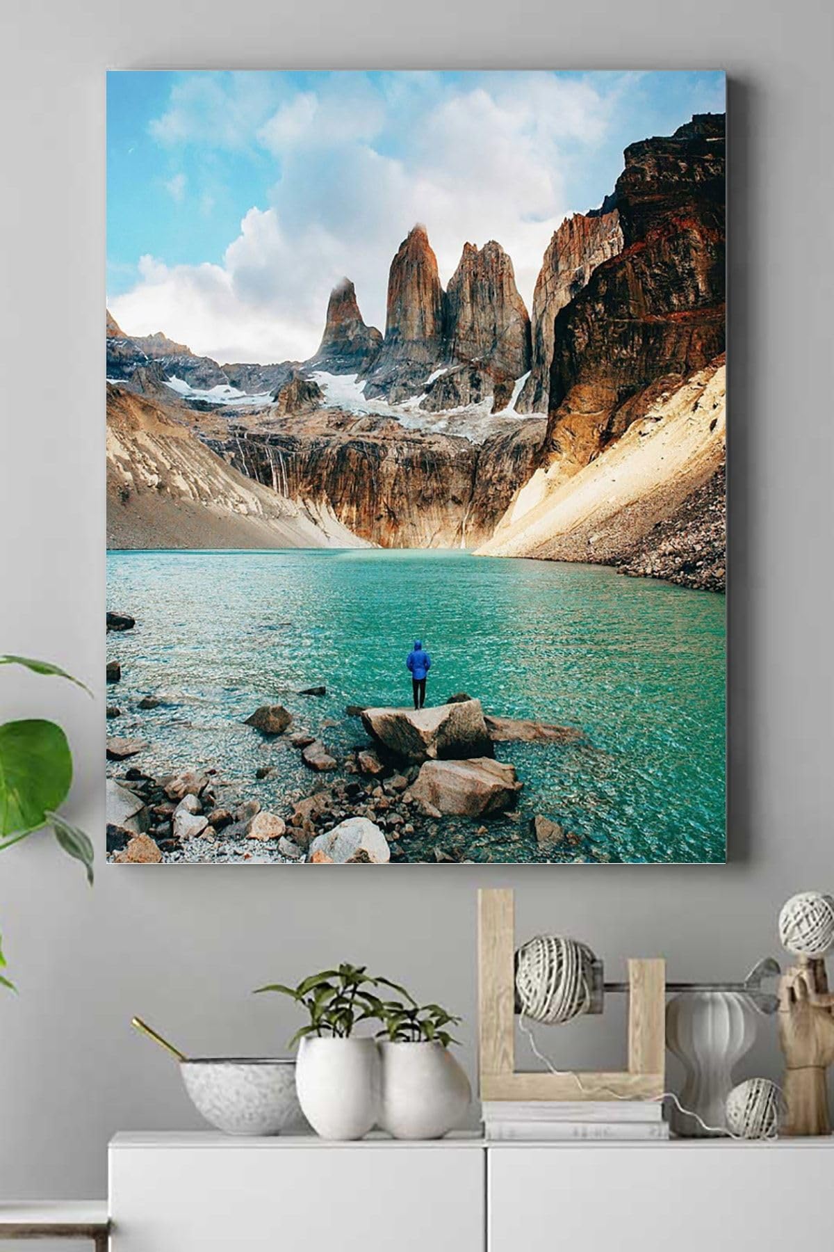 Postermanya (pster15817) Dağ Doğa Manzara Kanvas Tablo 40 x 60