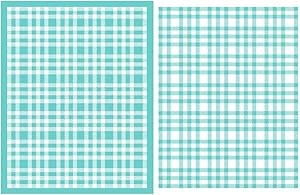 She Love DIY Self-Adhesive Silk Screen Printing Stencil, Plaid Pattern Reusable Mesh Stencils Transfer for DIY Home Decor, T-Shirts, Ceramic, Wood, Tote-Bags, Fabric, Easter (Plaid)