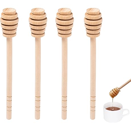 Sweet Gold Collector: Wooden Honey Mixing Stirrer