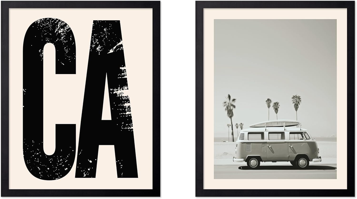 Poster Master 2-Piece Texas Poster - Desert Print - Cactus Art - Landscape Art - Gift for Men, Women & Travel Lover - Great Decor for Bedroom, Living Room, Office or Dorm, 24x32 Unframed Wall Art