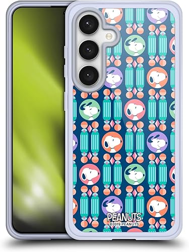 Miniatura 403 de Head Case Designs Funda de gel con licencia oficial de Peanuts Pastels Snoopy Deco Dreams [protección de grado militar] compatible con Samsung