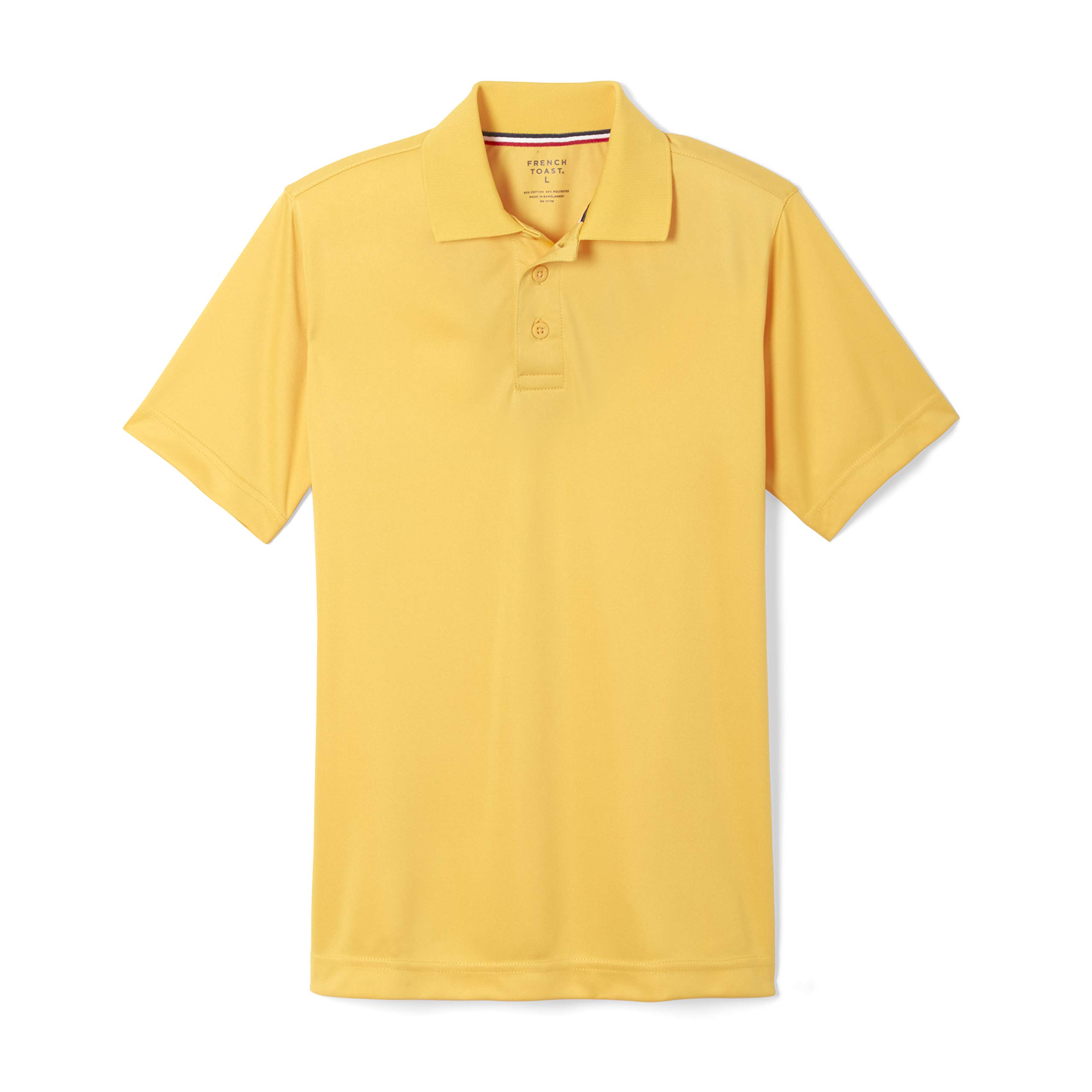 French Toast Unisex-Adult Moisture Wicking Performance Sport Polo Short Sleeve Shirt