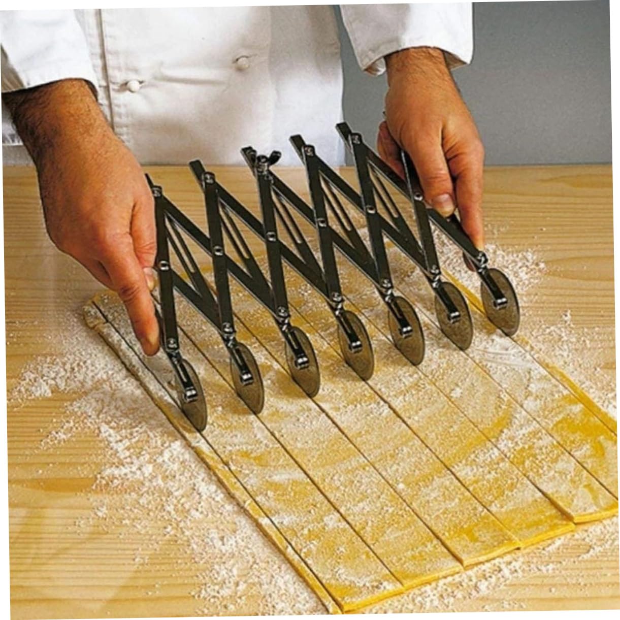 Cortador de Pizza de Acero Inoxidable Ajustable de 5 Ruedas