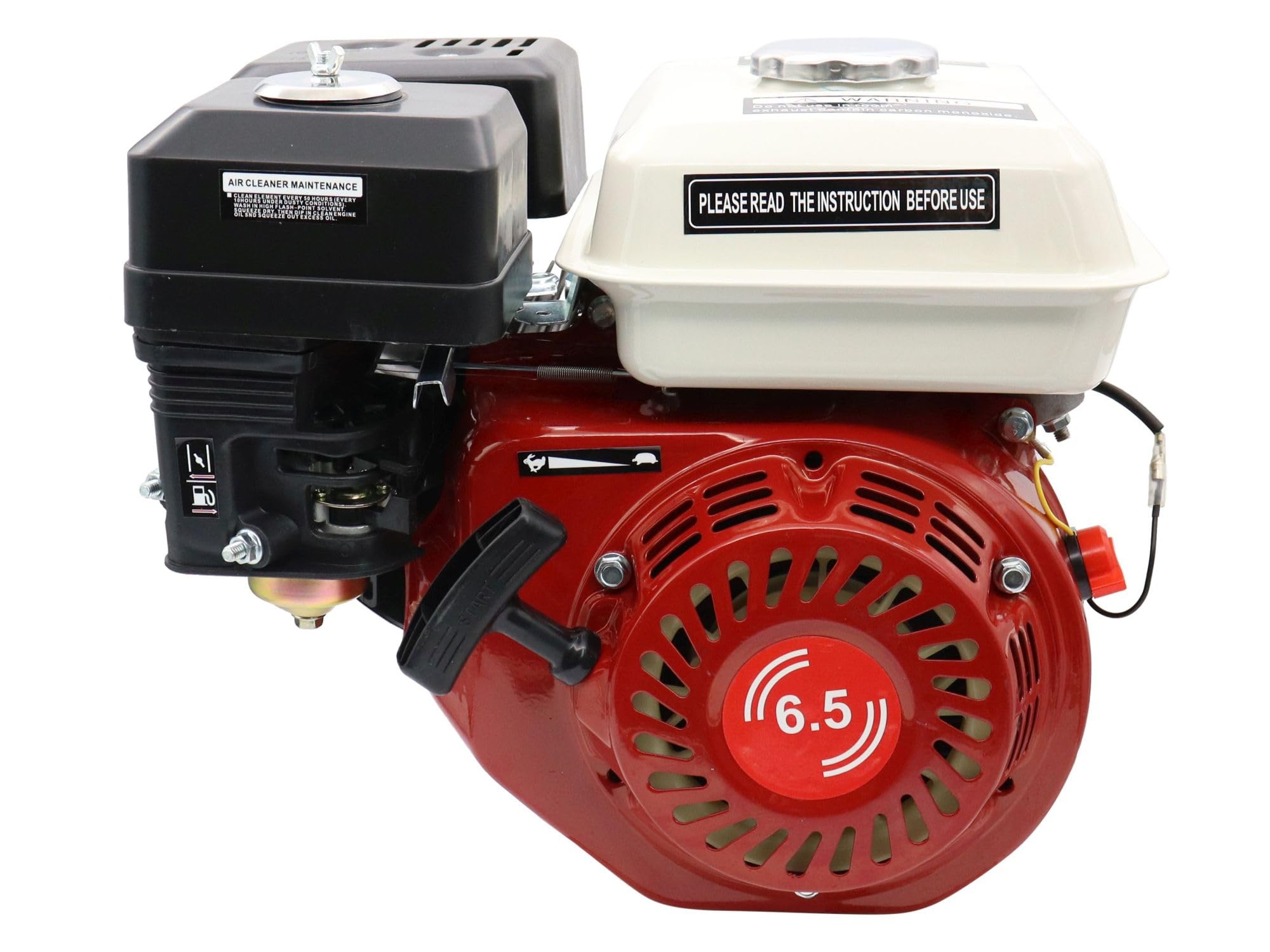 SECURA Benzinmotor 5,5 PS Secura 168F Kartmotor Leichtstartmotor Standmotor 4-Takt