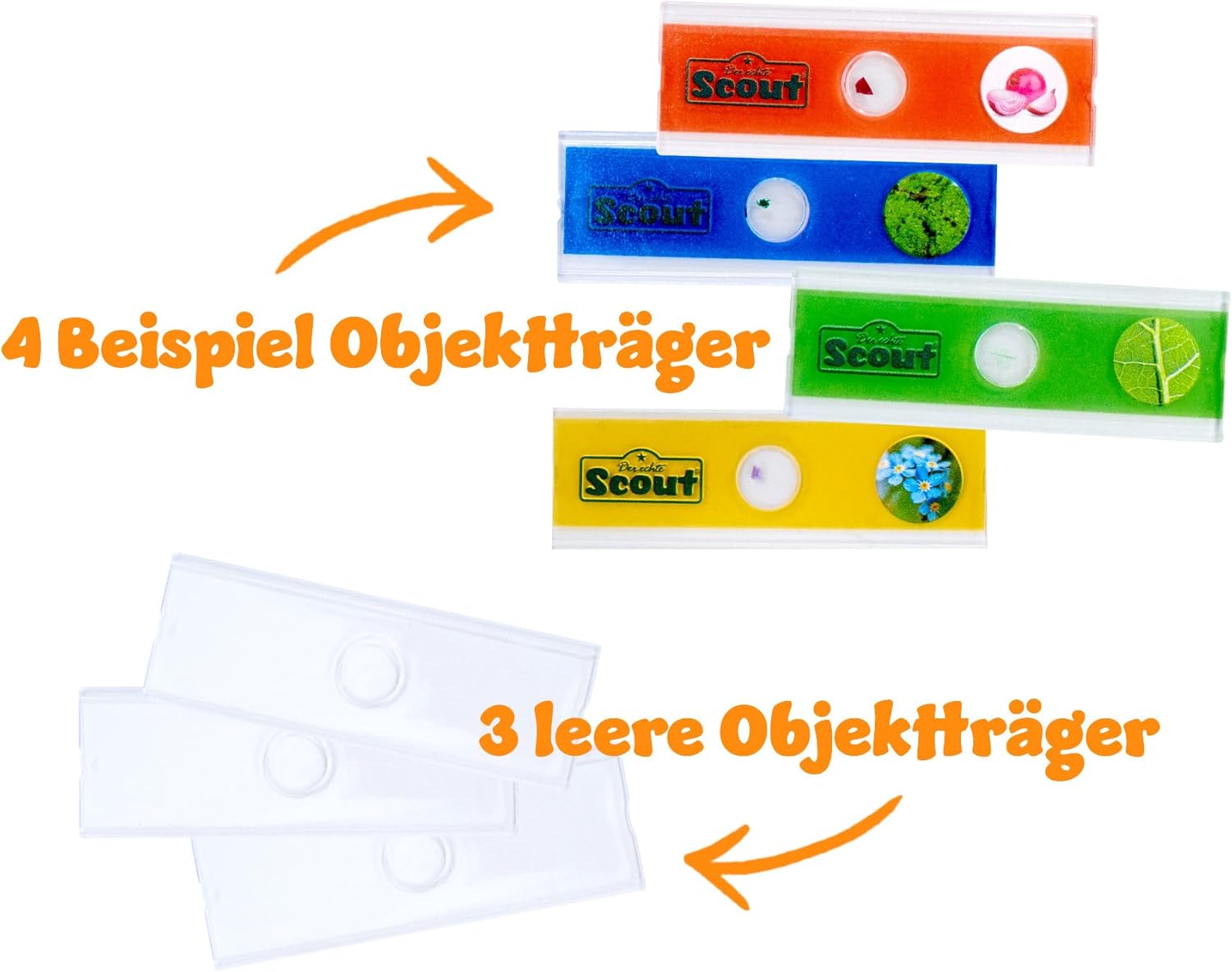 Simba Scout Pocket Microscope – Portable Children’s Microscope with 60–180x Magnification, Light and Slides, Explorer Toy for Nature Discovery, 11 cm, Age 5+