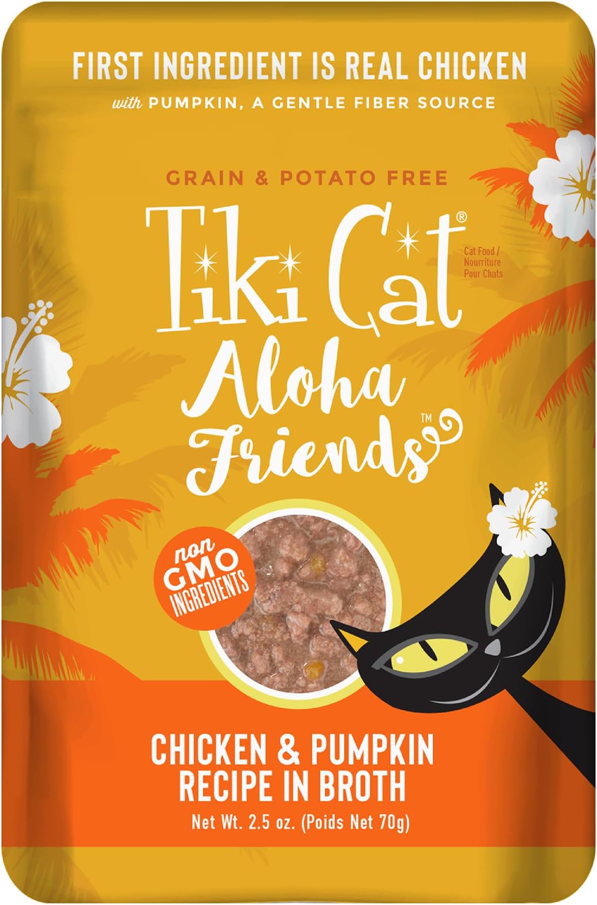 Tiki Cat Aloha Friends 2.5 oz. Pouch 12BX - Chicken