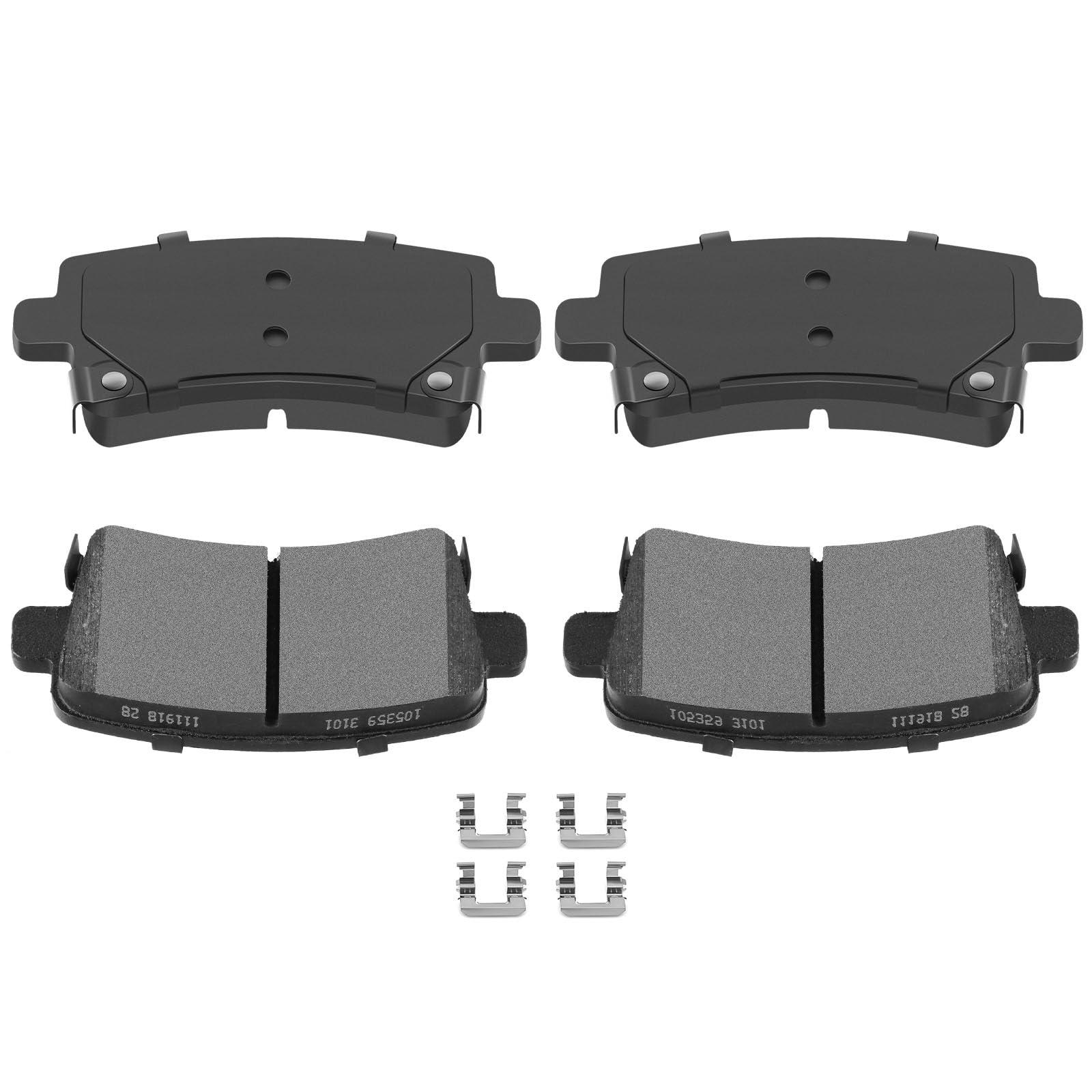 AUTOMUTO 4PCS Rear Semi-Metallic Disc Brake Pads Set D1430