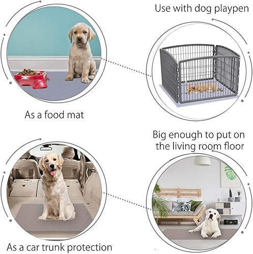 Miniatura 6 de Parche grande de hierba para perro, césped artificial para el entrenamiento de mascotas, almohadilla lavable para orina de cachorro, perfecta para