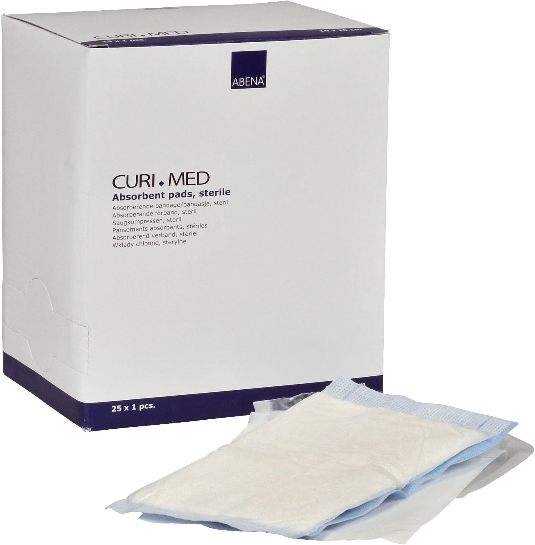 curimed Pad, Sterile, 10 x 20 cm, 25 Pieces