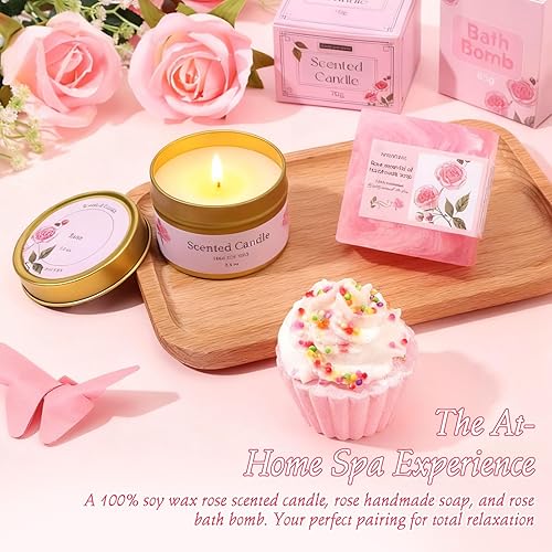 Miniatura 4 de Regalos de feliz cumpleaños para adolescentes, niñas y mujeres, caja de regalo de cumpleaños rosa para mujeres, cuidado personal, mamá, hermana