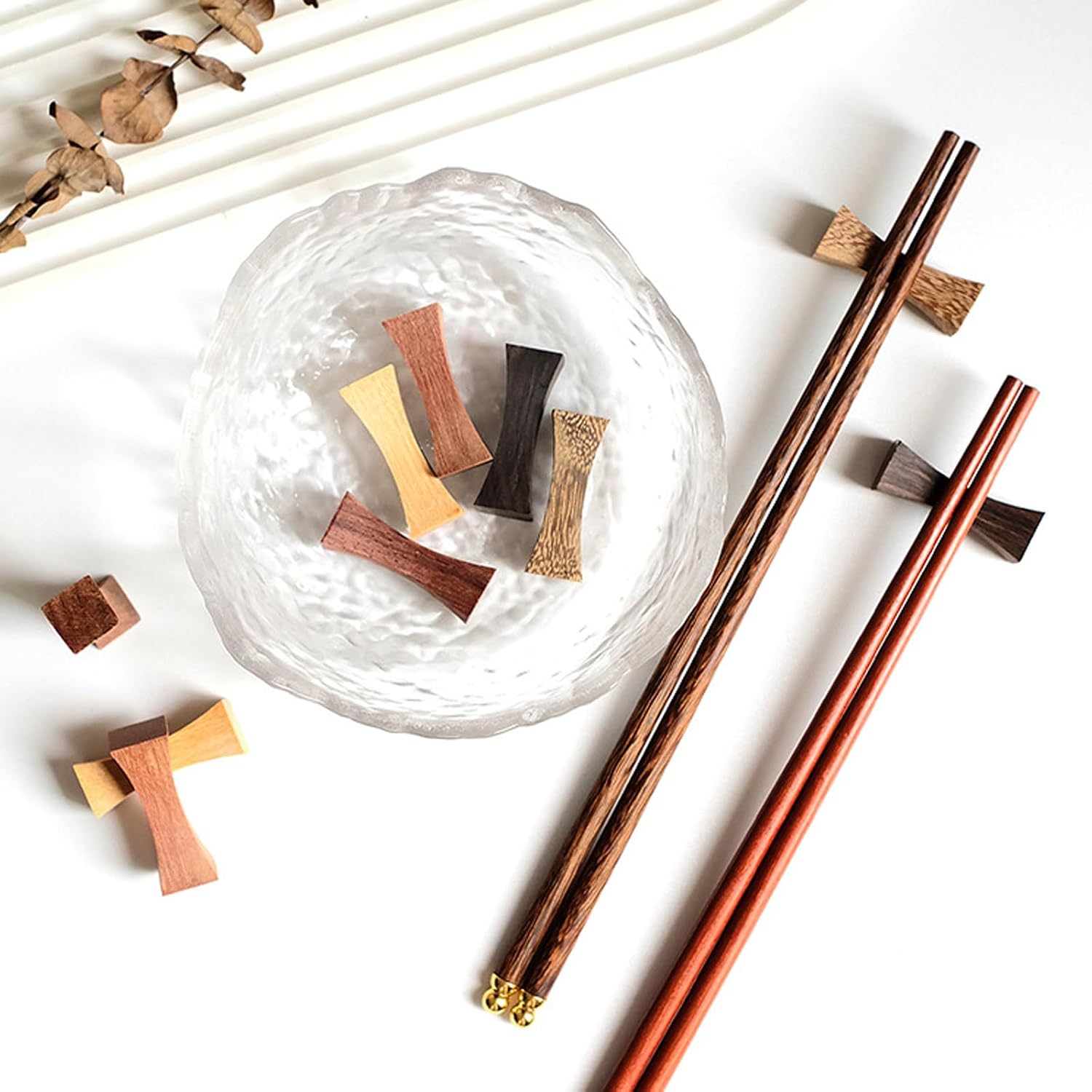 Chopstick Rest Chopsticks Holders Wooden Spoon for Home Kitchen Restaurant Party Use