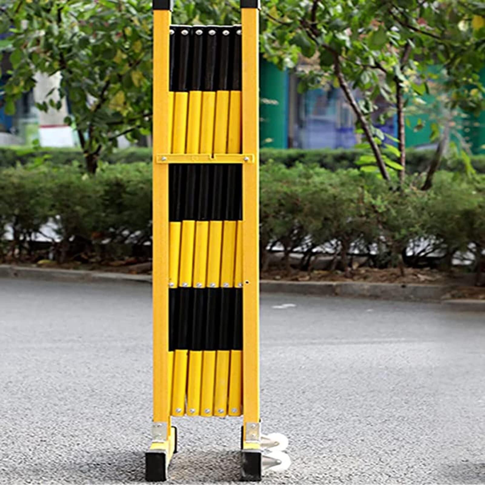 safety barriers Metal Barrier Retractable Traffic Fence Gate for Maintenance and Construction Work and Traffic Control(1.2 * 3m)