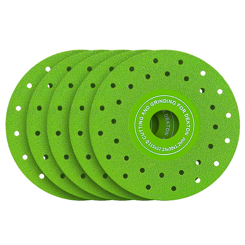 5PCS 115MM Vacuum Brazed Ultra-Thin Multi-Pore Flat Abrasive Sheet Disc for Porcelain Glass Ceramic Tile Granite Marble Diamond Saw Blade (5)