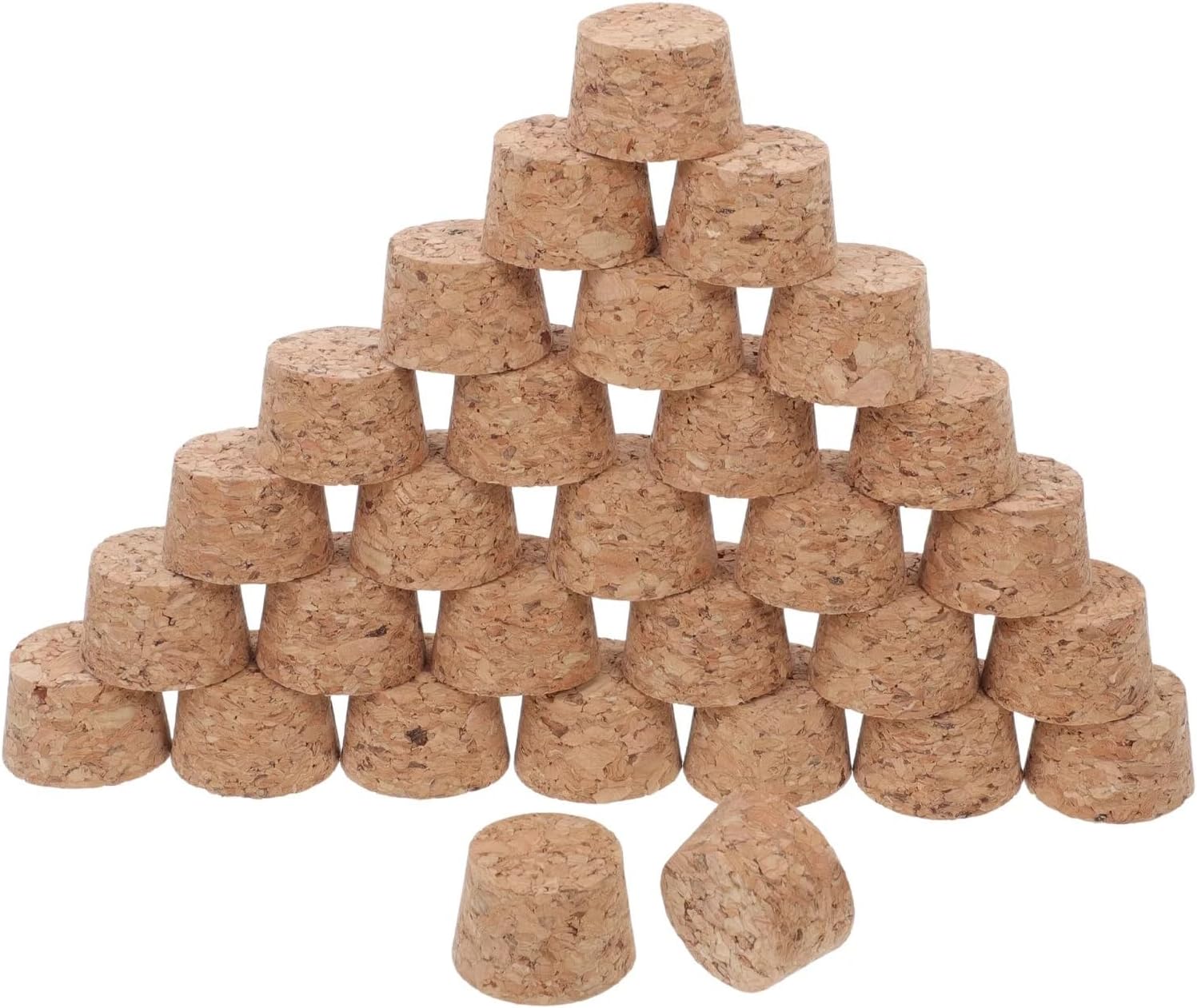 Natural Wood Wine Corks 60 Pcs Glass Bottle Cork Stoppers Wooden Corks(2.9X2.5X2CM)