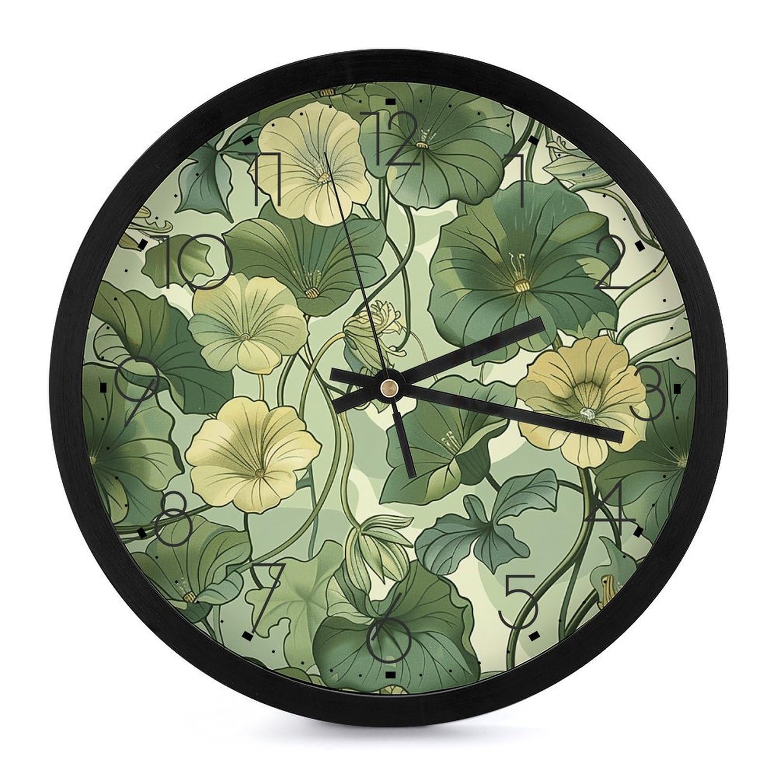 Horloge murale silencieuse sans tic-tac de 25 cm pour chambre