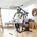 GYMAX Home Gym, Multifunctional Workout Equipment with Leg Extension, Pulley System & 100lbs Weight Stack, Full Body Strength Training Machine, Home Gym Exercise Fitness Equipment