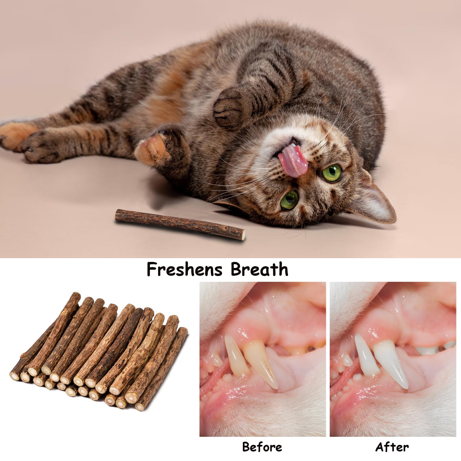 Stunq® Speelgoedpakket Van 6, 20 Cm Catnip-speelgoed In De Vorm Van Een Vis 3 Catnip Sticks Kattenspeelgoed Voor Spelende En Kauwende Katten
