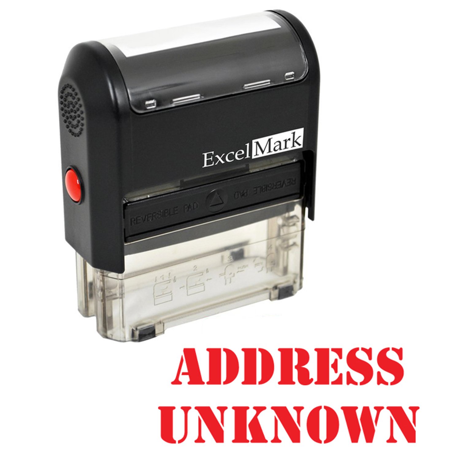 On_ink 15  Amazon.com : Address Unknown Self Inking Rubber Stamp - Red