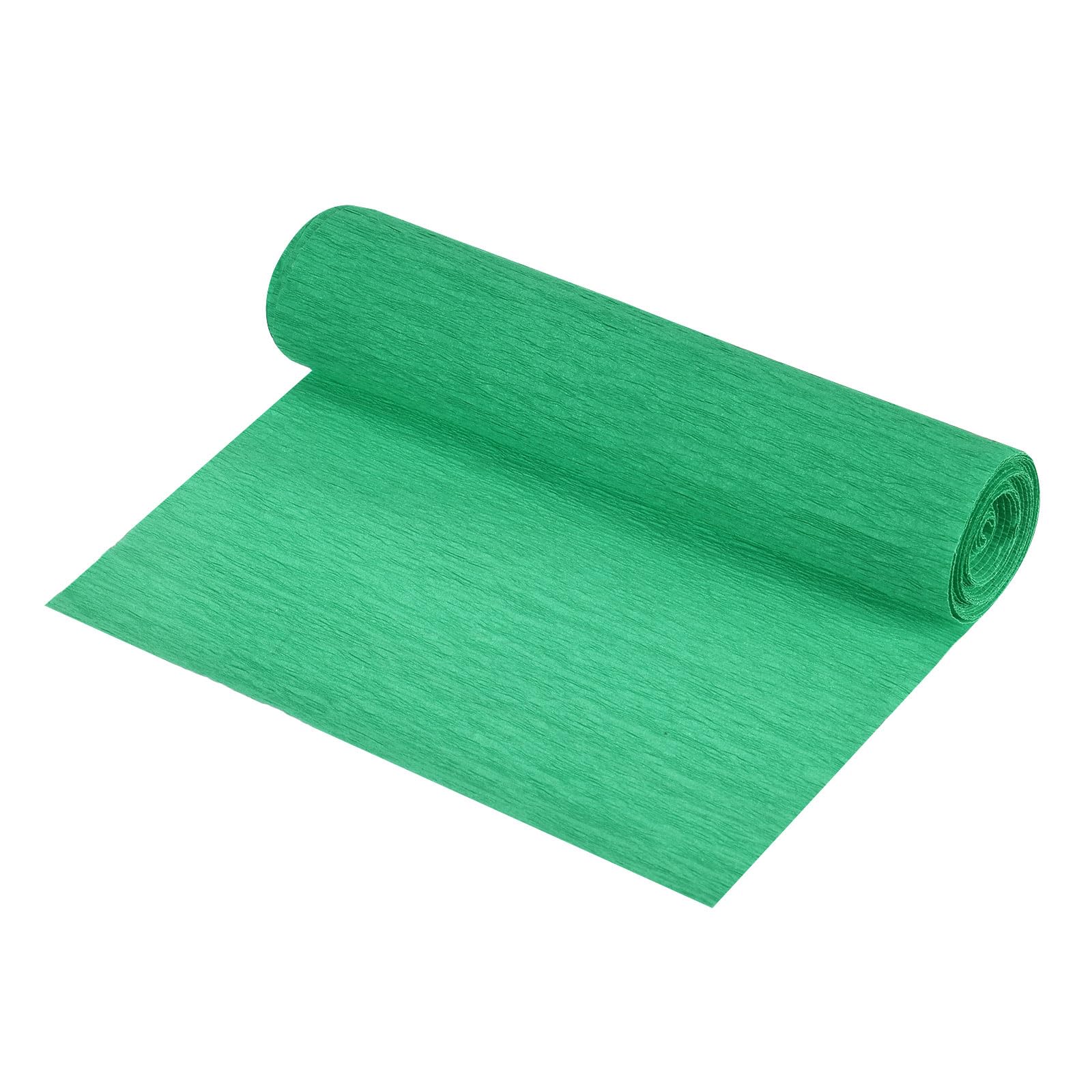 sourcing map Crepe Paper Roll Crepe Paper Decoration 8.3ft Long 5.9 Inch Wide for Wedding Ceremony Various Festivals Decoration, Christmas Green โ image 1