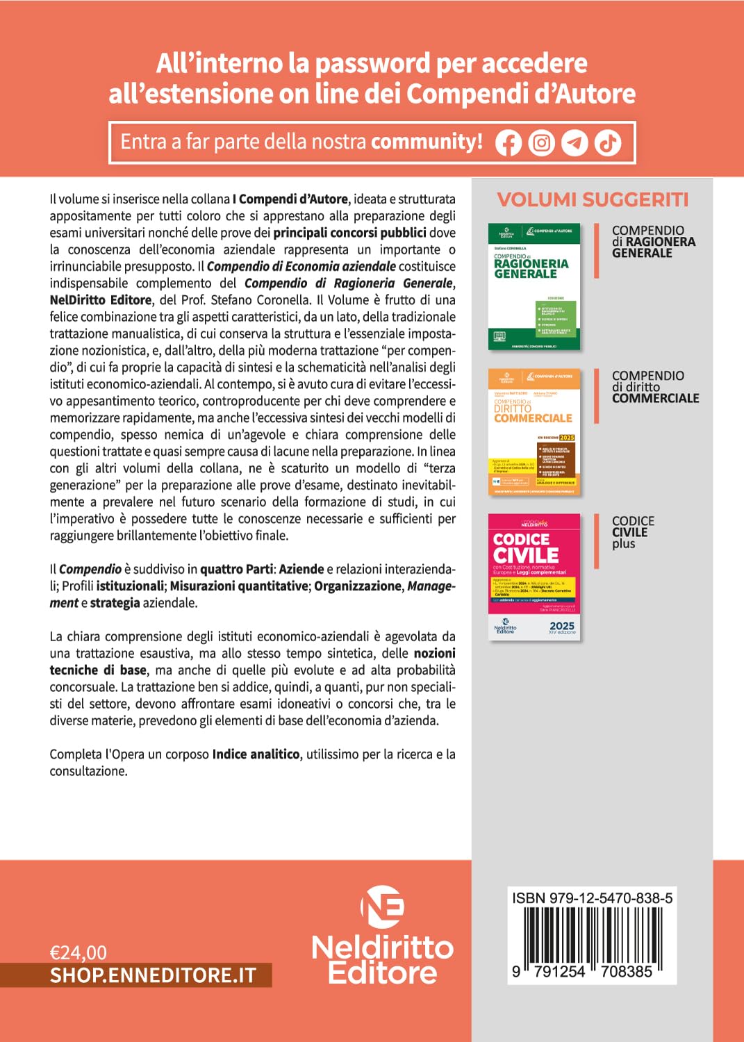 Compendio di economia aziendale 2025