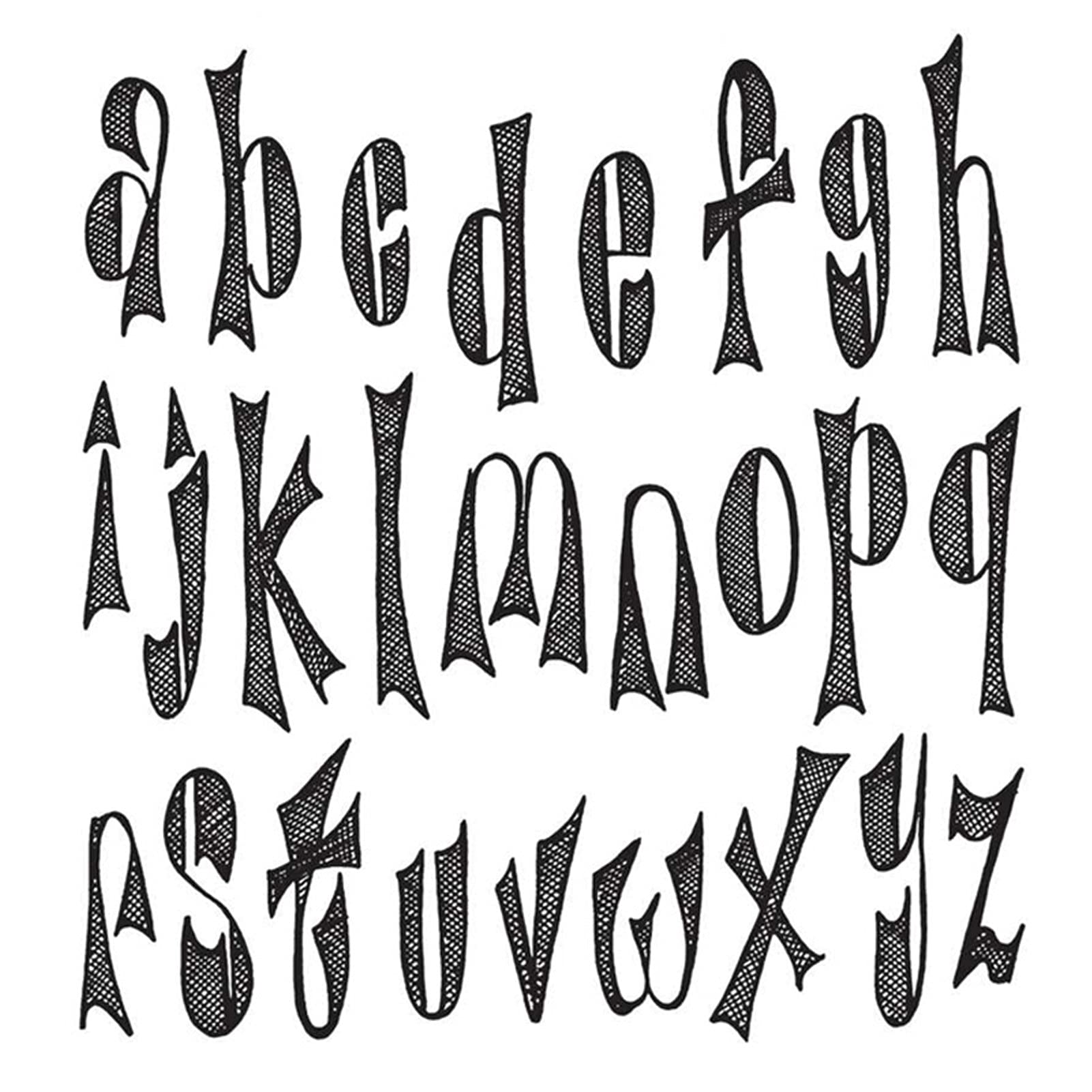26-Letter Personalized Font Decorative Stamps Used for Card Making Transparent Rubber Stamps DIY Scrapbook Paper Crafts Handmade Crafts Scrapbook Supplies