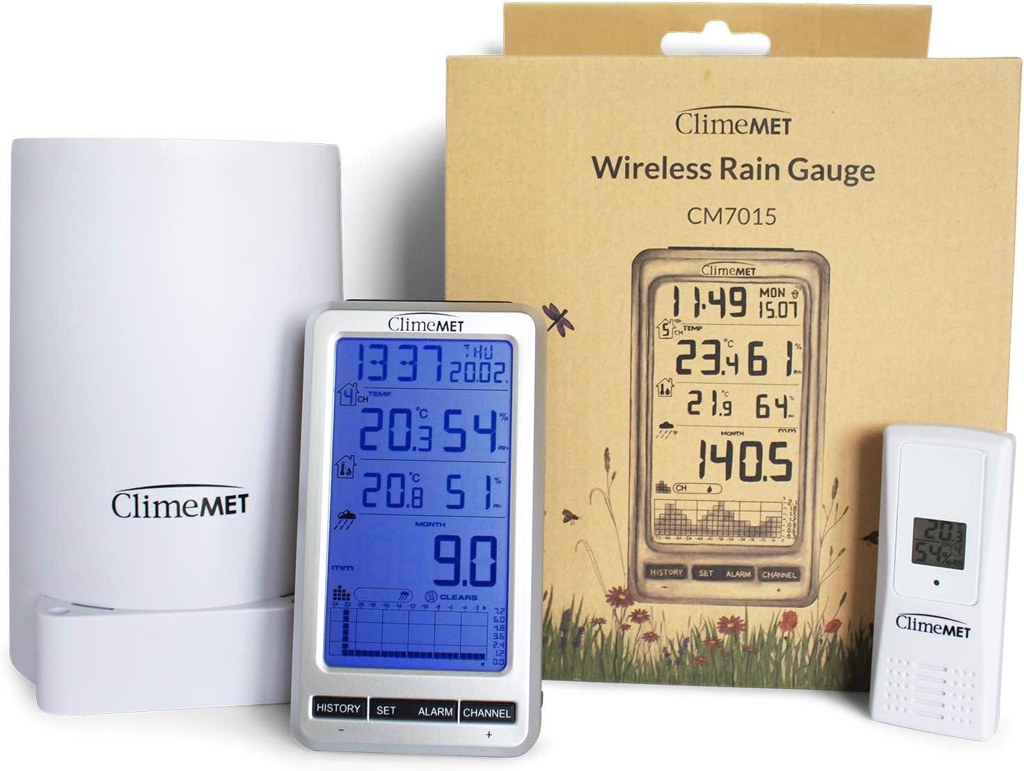 ClimeMET CM7015 Wireless Rain Gauge