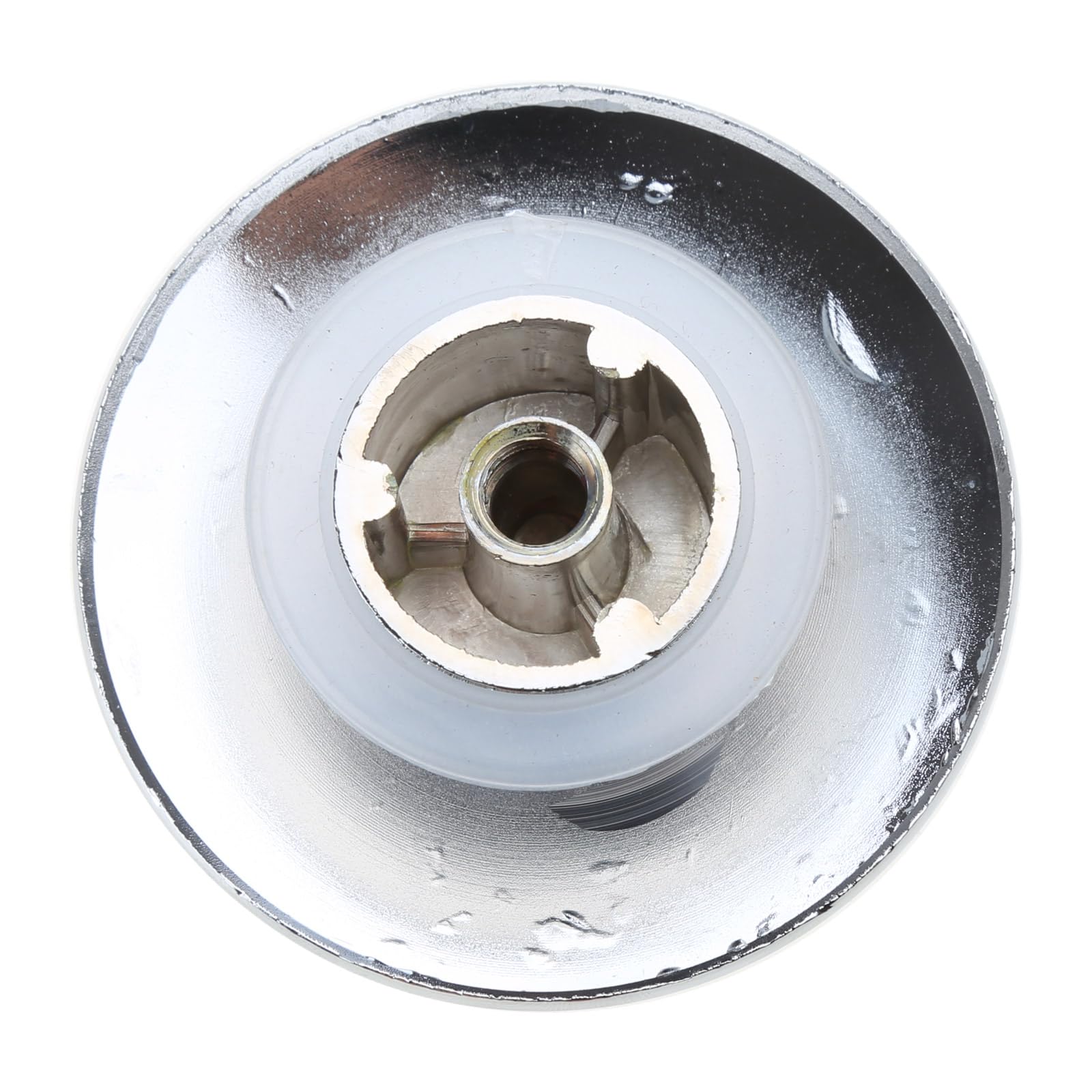 Heallege Silver Basin Bounce Button Popup Drain Plug Sink Water Stopper Chrome For Bathroom Kitchen L