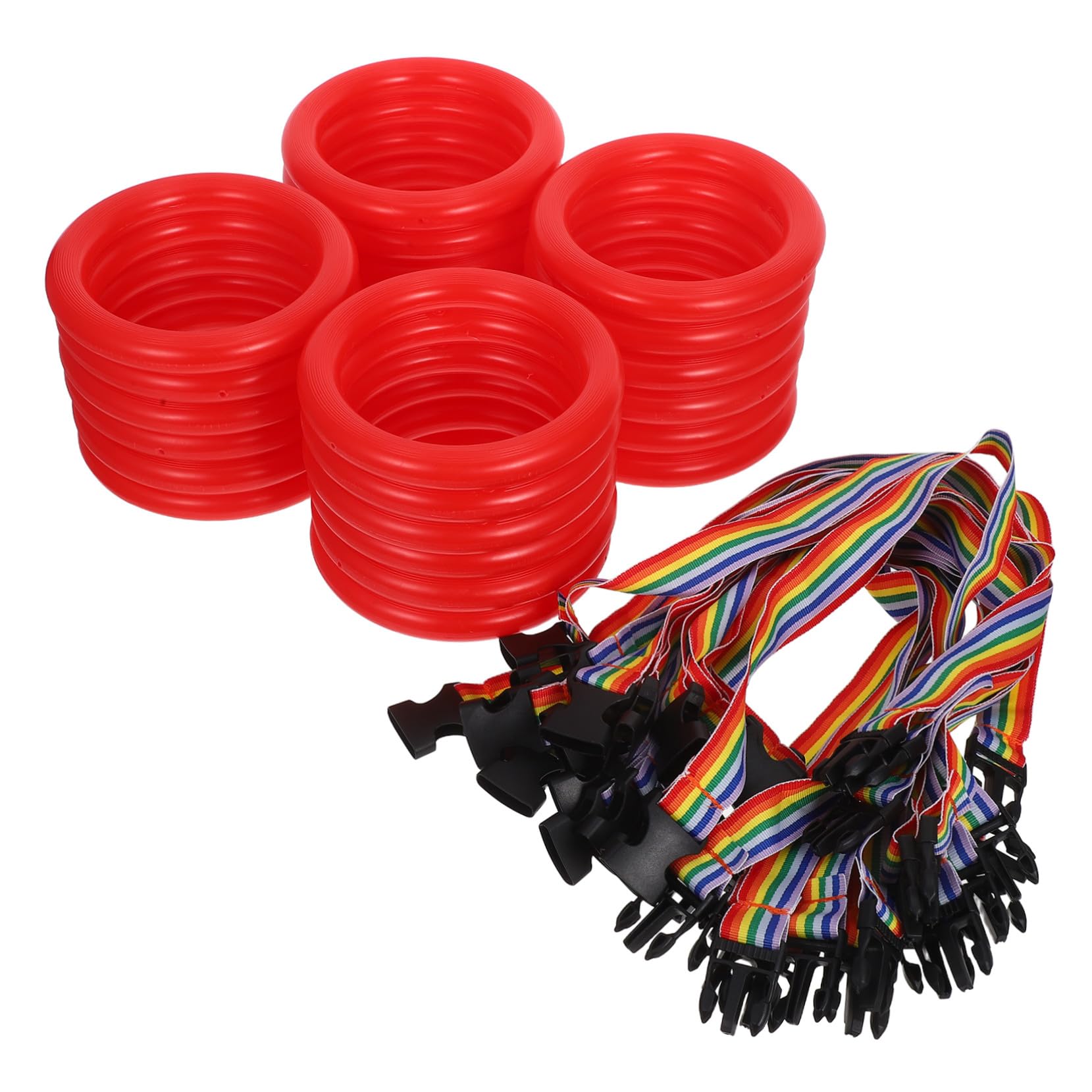VANZACK 24 Juegos De Correas De Muñeca Antipérdida Pulseras De Plástico Para Pequeños Correa De Seguridad Para Caminar De Cintura Para Caminar Libre De Cuerda | Ajustable Liberación Rápida, Tejido y Plástico Ligero, para Paseos en Grupo y Escuelas