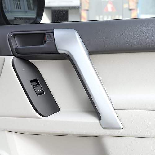 Miniatura 6 de Tirador de puerta interior de automóvil ABS 4PS apto para Toyot@Land Cruiser Prado FJ150 150 2010 2011 2012 2013 2014 2015 2016 2017 2018 2019