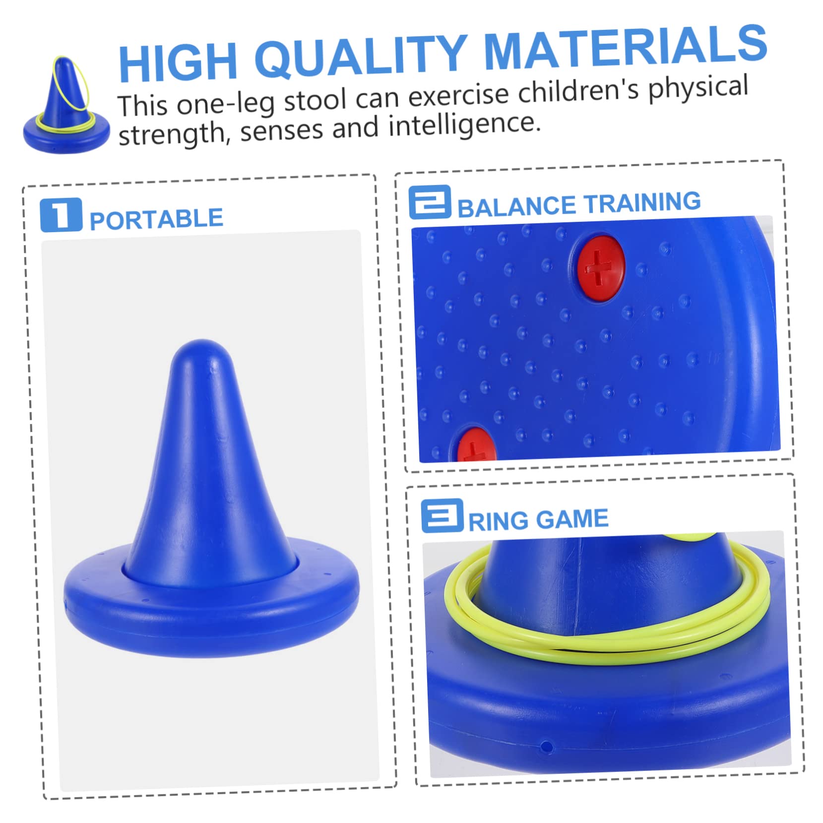 BESPORTBLE 1 Set Single Legged Stool Training Balance Ability Equipment for Home Toss Game Supply Physical Exercising Tool for Parent Interaction and Fun