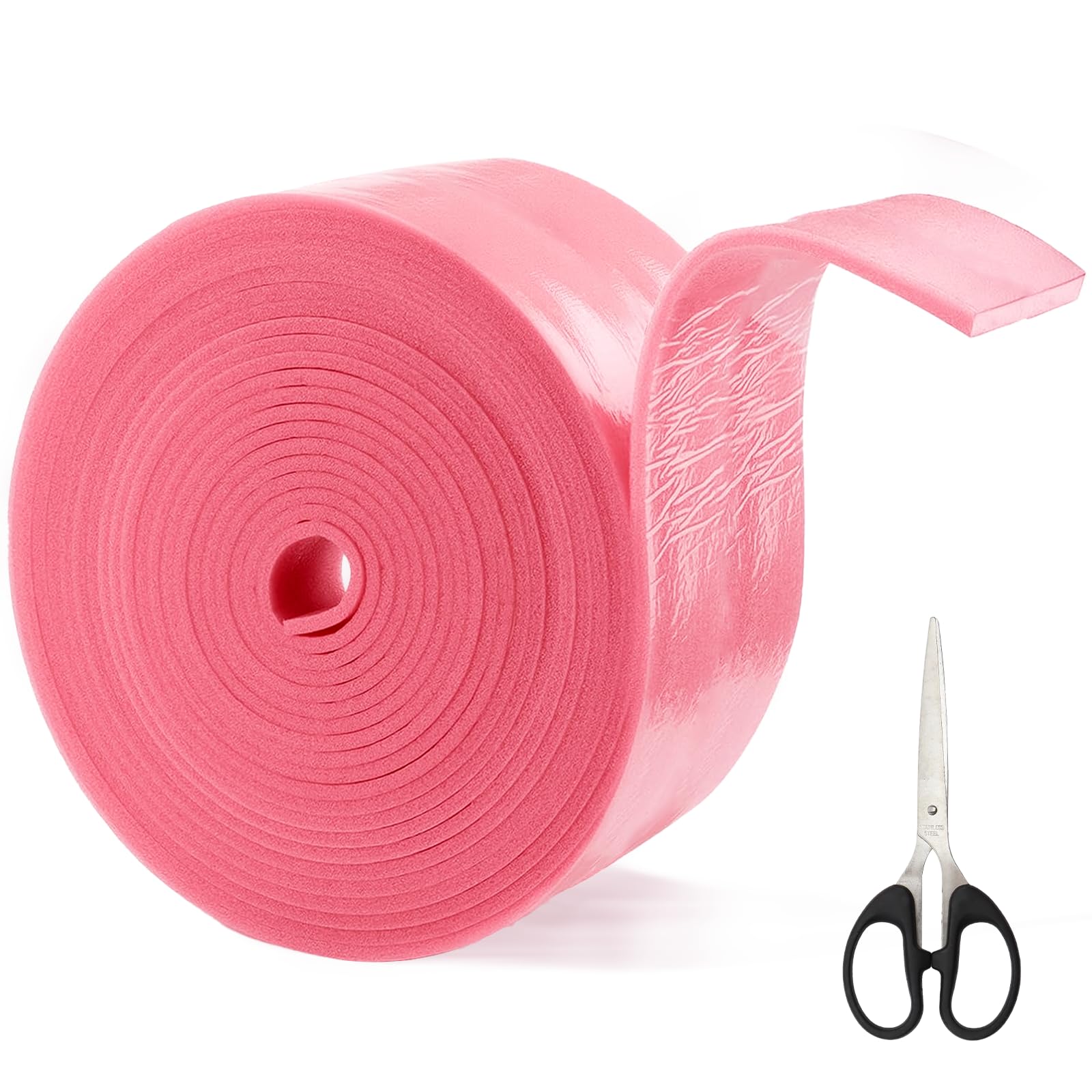 Scettar Edge Insulation Strips for Leveling Compound, Self-Adhesive Edge Insulation, Joint Tape for Underfloor Heating, Screed Sealing (100 mm x 5 mm x 20 m)