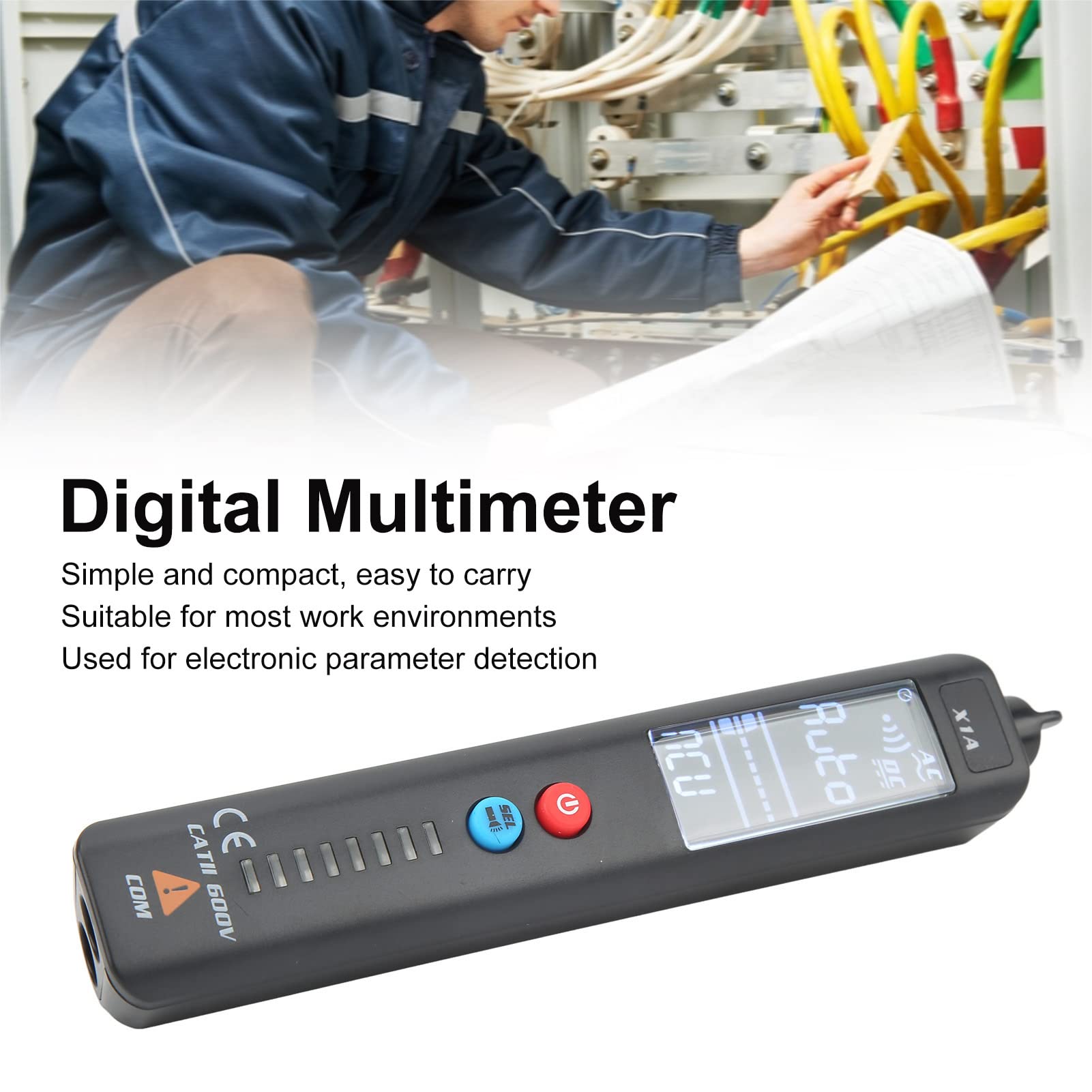 Oumefar Digital-Multimeter, Stifttyp, Dual-Mode-Spannungs-Frequenz-Tester