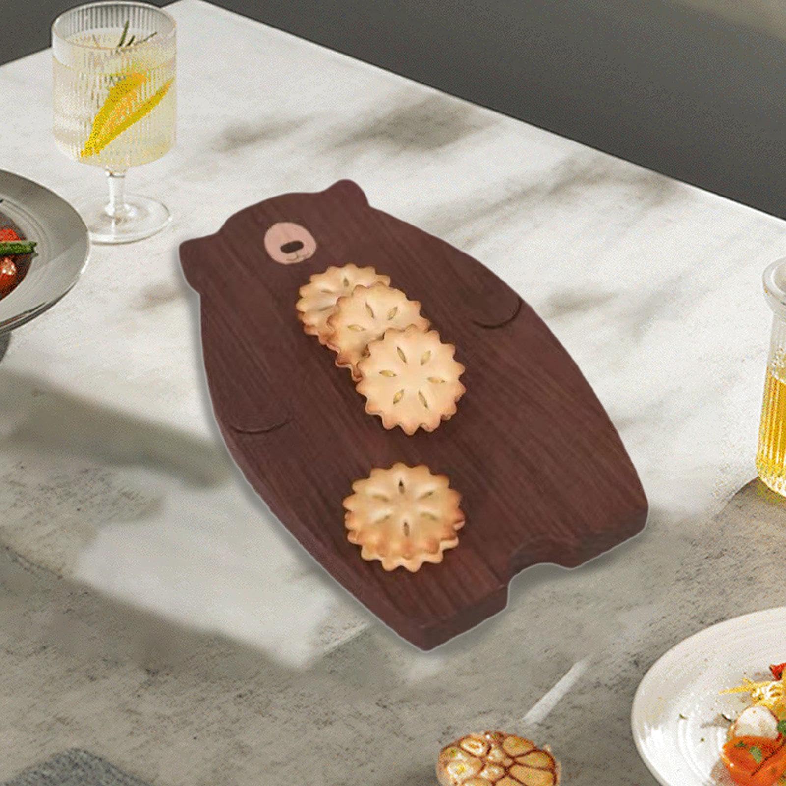 Vassoio Da Portata in Legno a Forma di Orsetto, Carino, Facile Da Pulire E Robusto, Ideale per Matrimoni, Feste di Compleanno, Papà Orso