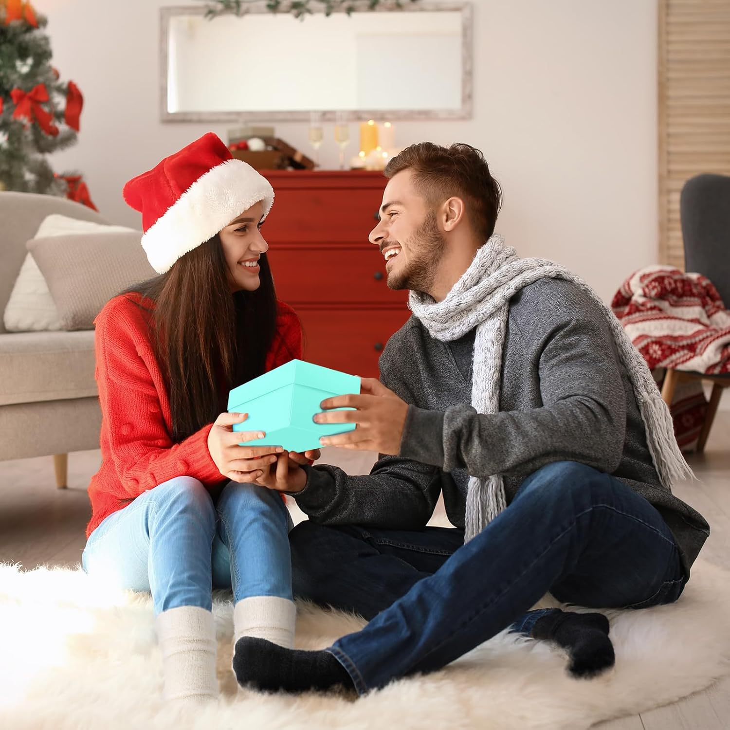 SISOSOCK 5 Pairs Fuzzy Soft Cozy Fluffy Socks for Women, Casual Warm Sleep Comfy Socks, Thick Winter Plush Gifts for Women - Image 2