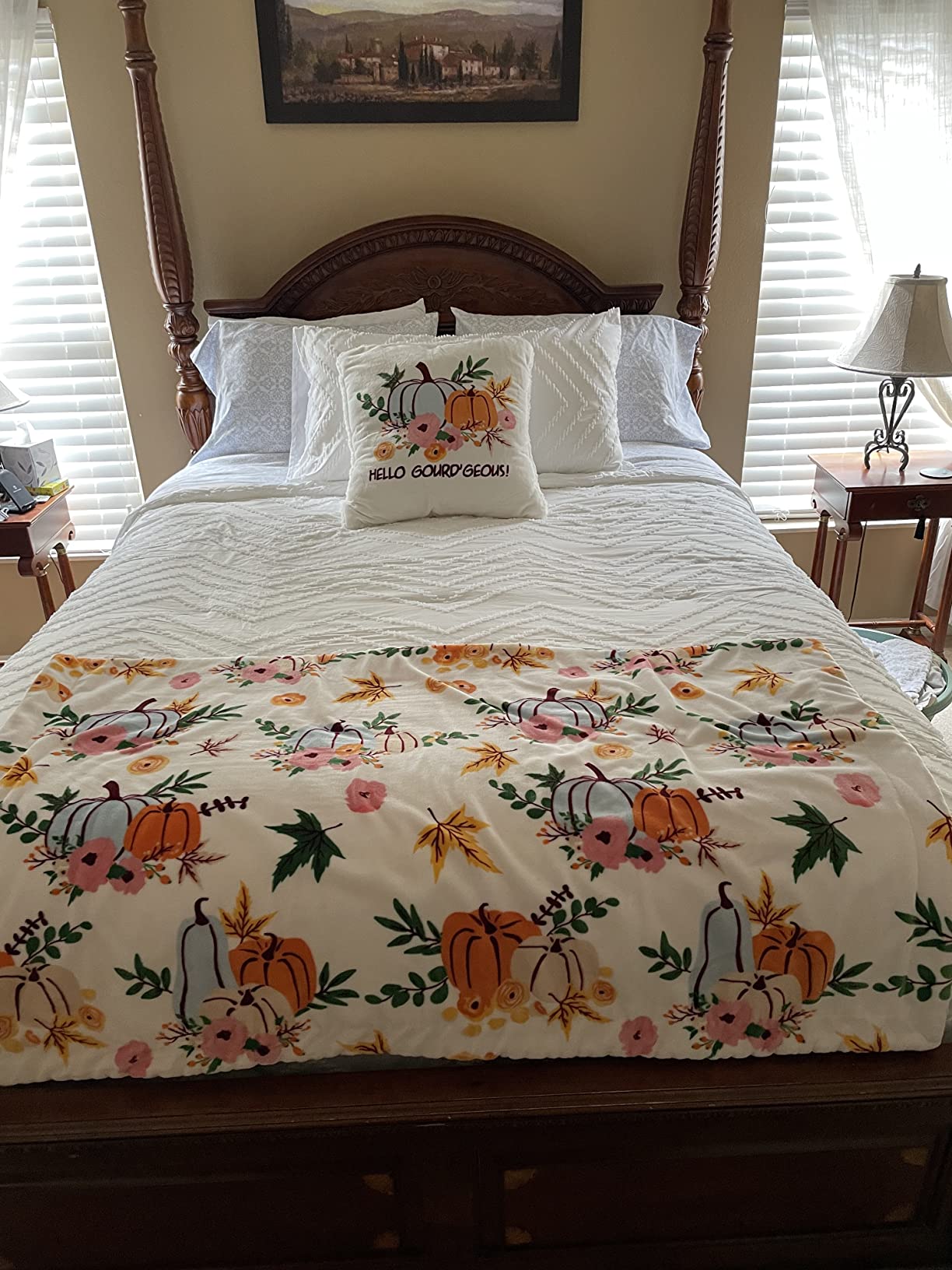 22/mo Finance Jumeey Yellow California King Comforter Set Light