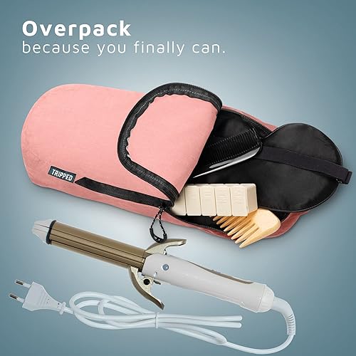 Vista 43 de Set de Neceser de Viaje: Bolsa de Aseo Colgante de Viaje + Bolsa de Líquidos Cosméticos TSA 311 + Bolsa Organizadora de Accesorios Ultraligera