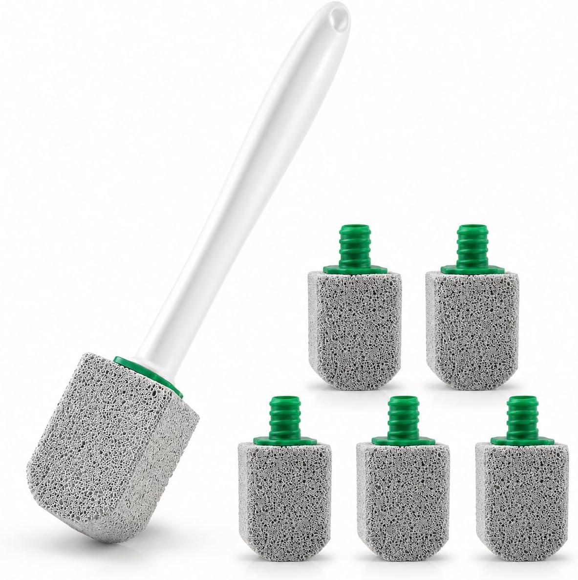 CXWFLM toilet pumice stone cleaner, 5 pack, with handle