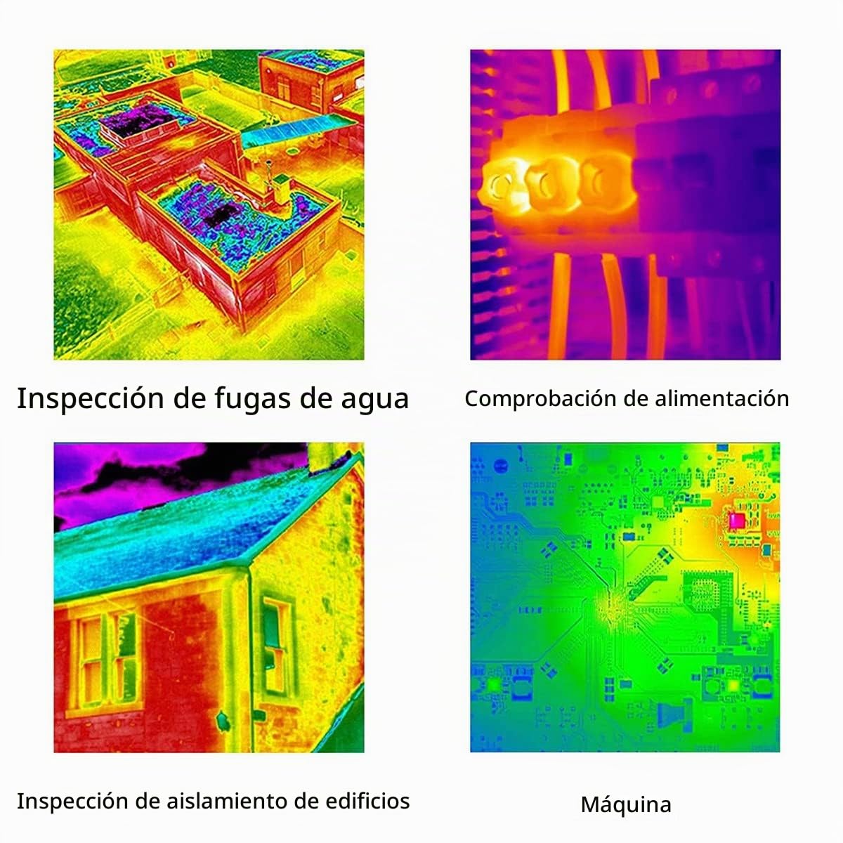 1 cámara termográfica, cámara infrarroja térmica de 2.8 pulgadas, carga USB C de 320 x 240
