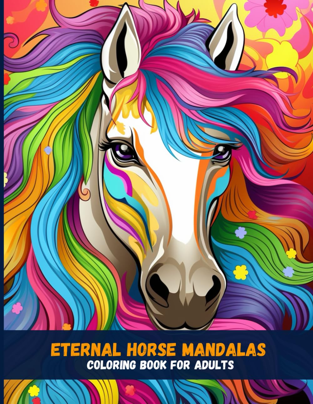 Eternal Horse Mandalas Coloring Book for Adults
